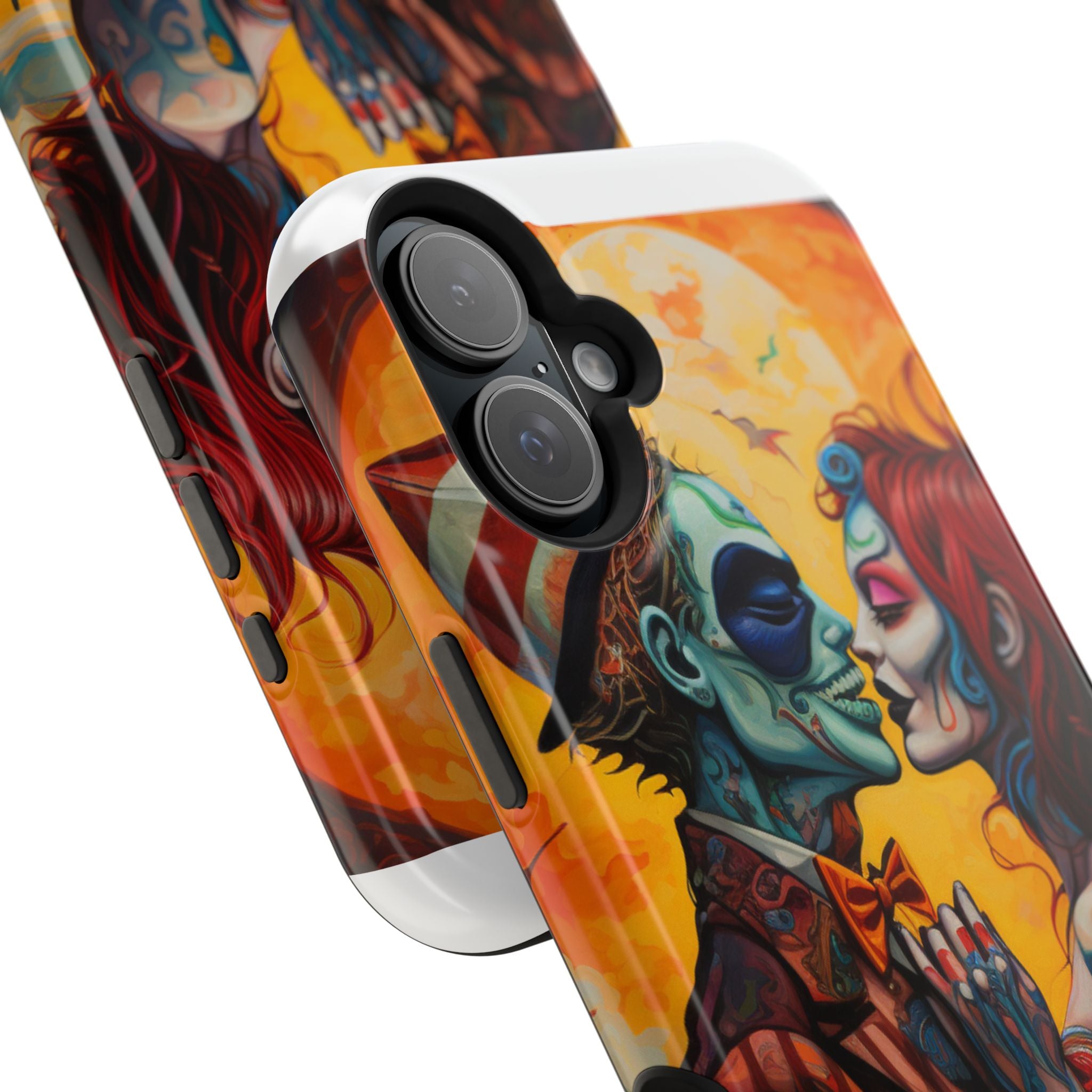 Magnetic Phone Cases - Spooky Lovers Art, Halloween Gifts, Unique Phone Covers, Artistic Phone Accessories, Colorful iPhone Cases
