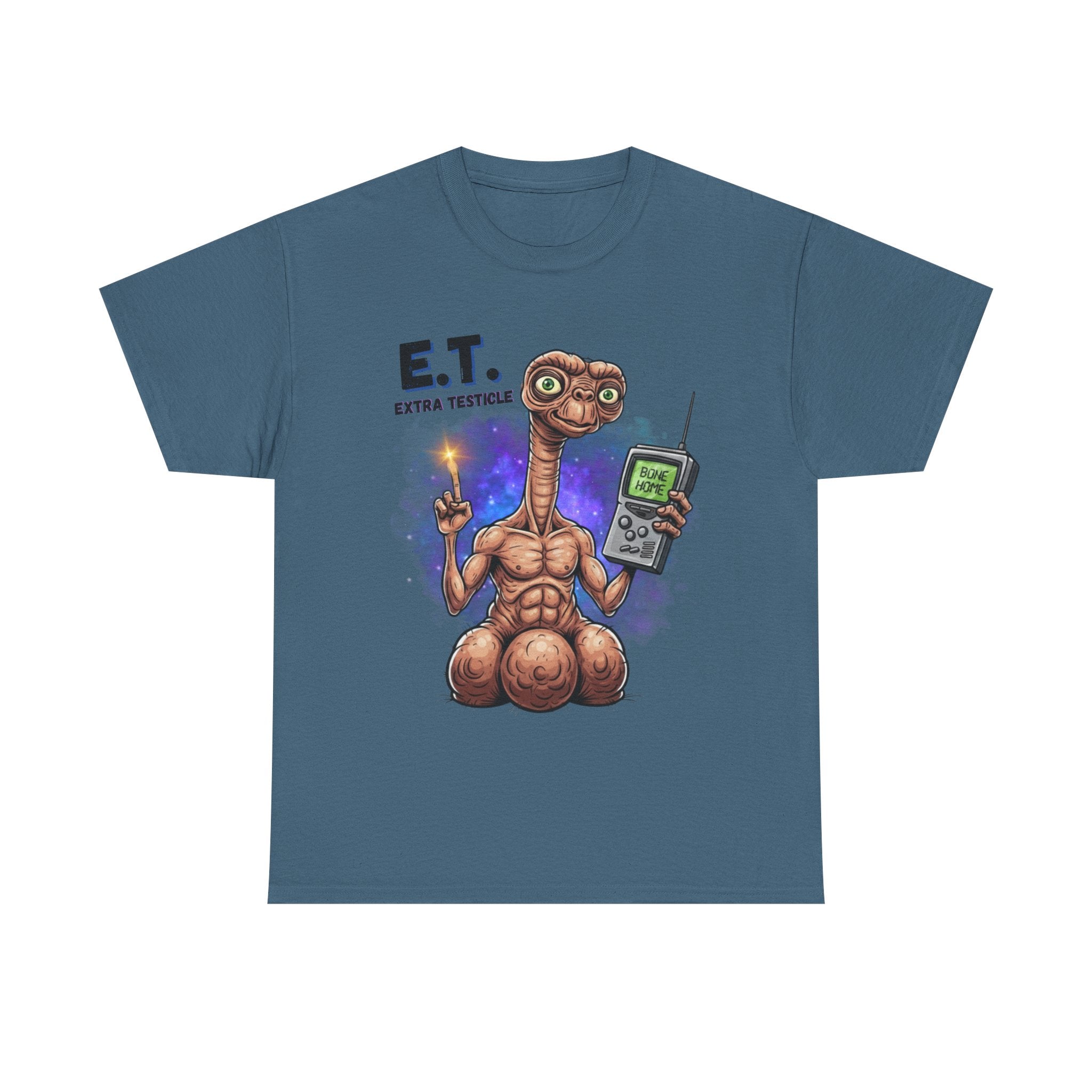 Retro Nostalgic Alien Illustration Tee | Sci-Fi Space Shirt