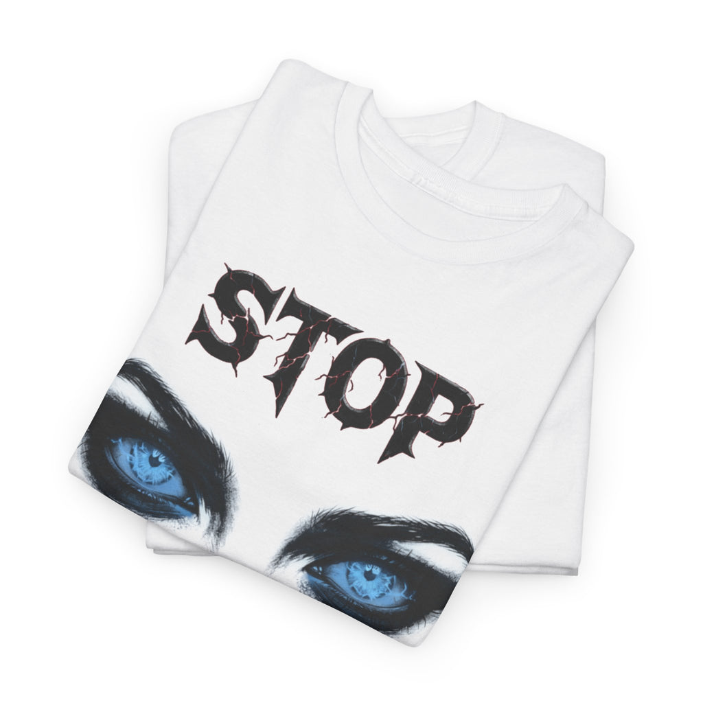 "Stop" Demon Eyes Graphic Tee