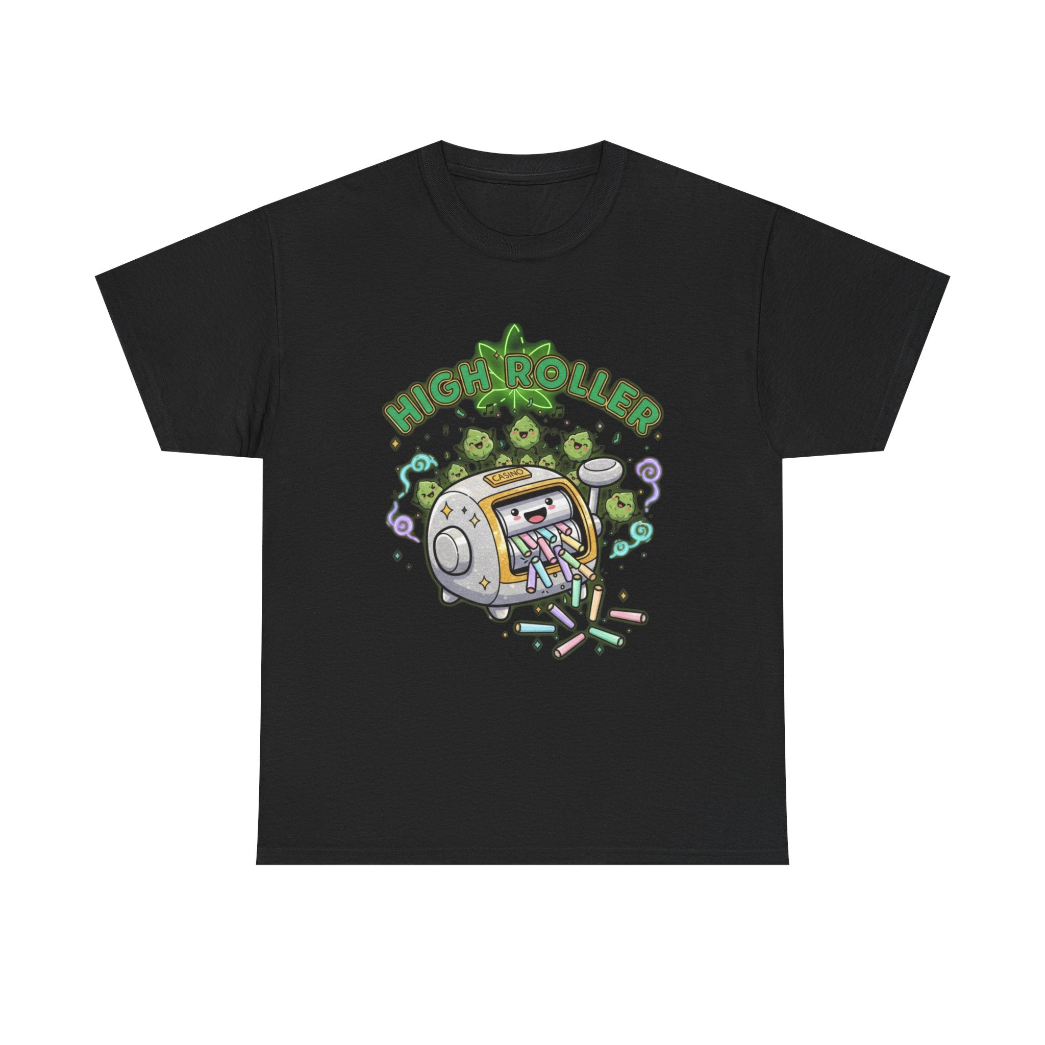 High Roller Stoner Casino Tee | Funny Gambling Humor Shirt