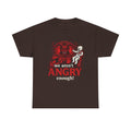 We Aren't Angry Enough Demon Illustration T-Shirt | Horror Graphic Tee, Epstein Files