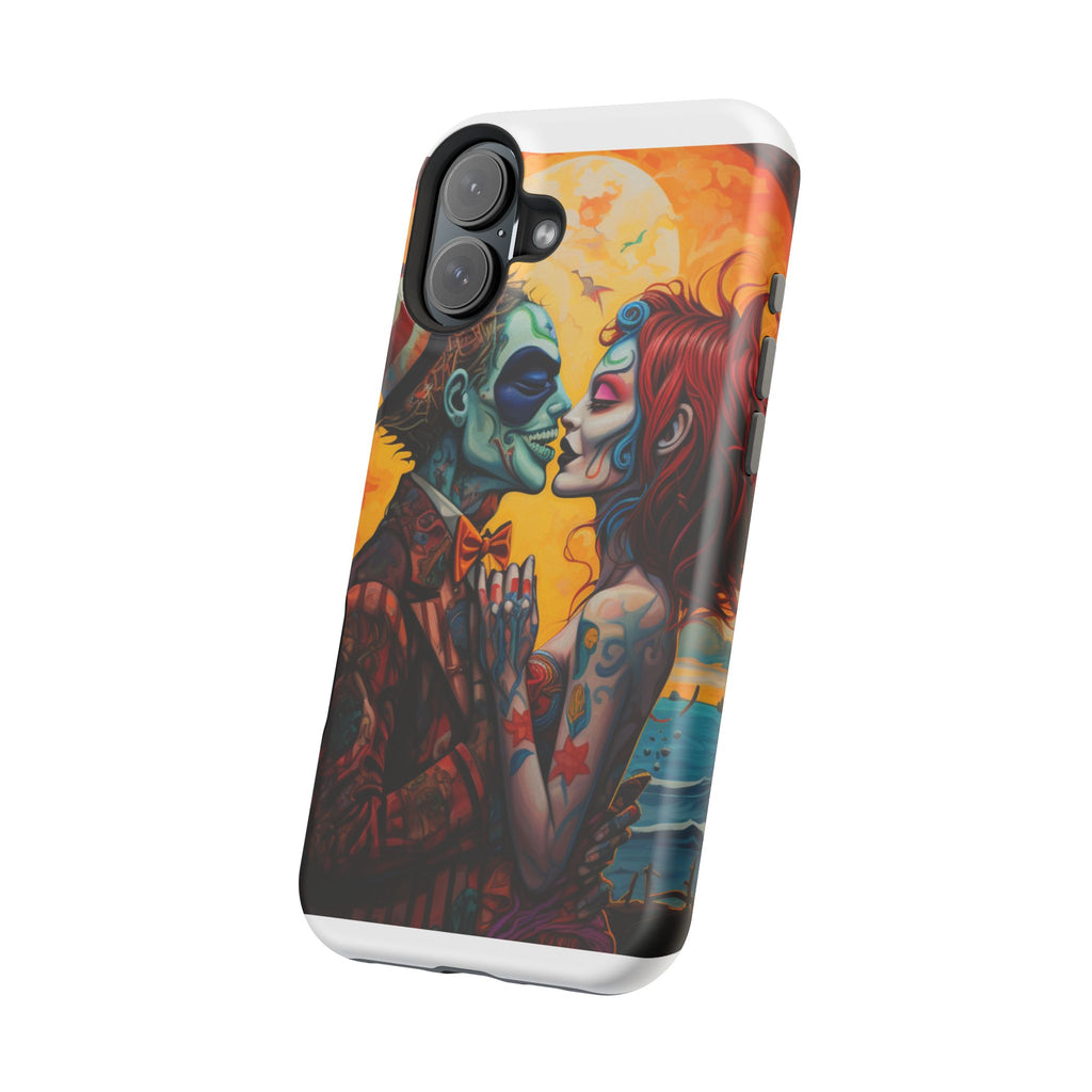 Magnetic Phone Cases - Spooky Lovers Art, Halloween Gifts, Unique Phone Covers, Artistic Phone Accessories, Colorful iPhone Cases