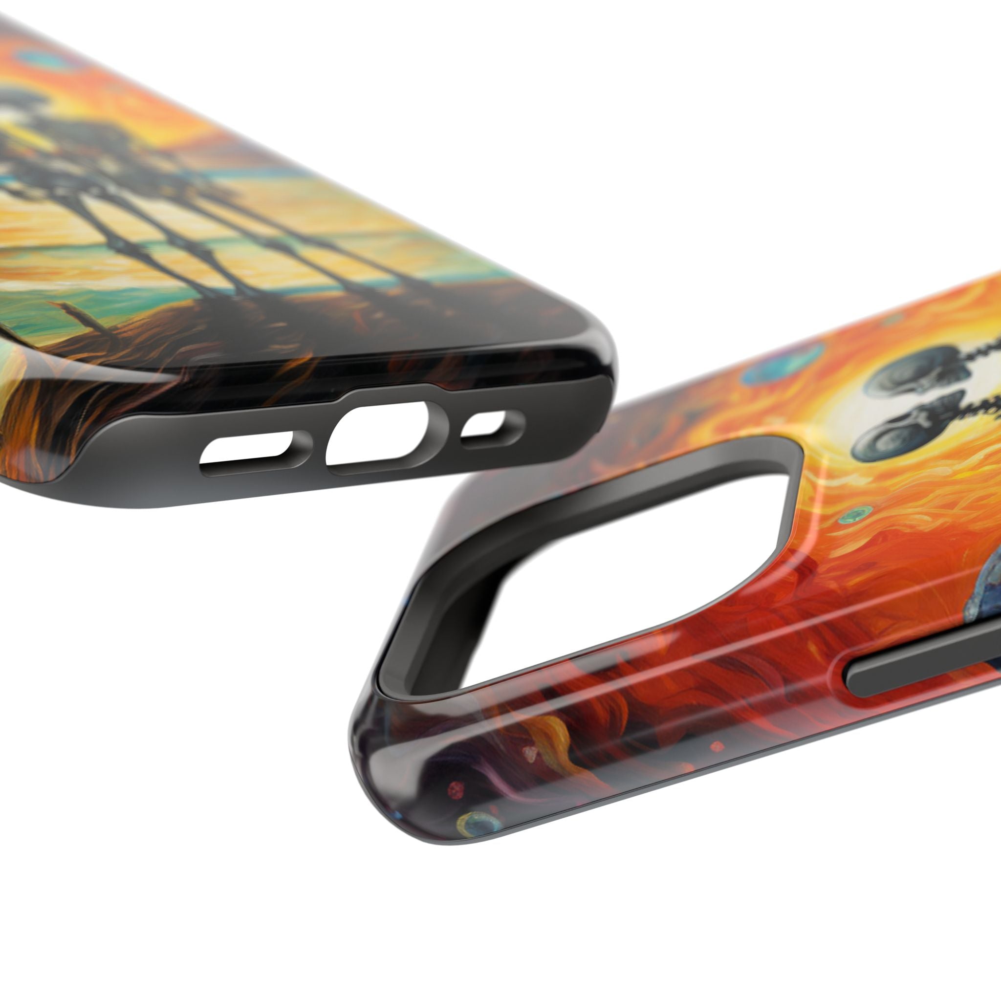 Skeleton Couple Sunset Phone Case | Magnetic Impact-Resistant Case