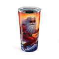 Surfing Santa 20oz Tumbler | Holiday Drinkware, Christmas Gift, Beach Vibes, Personalized Mug, Cool Santa Merch