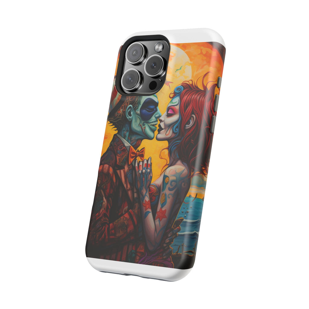 Magnetic Phone Cases - Spooky Lovers Art, Halloween Gifts, Unique Phone Covers, Artistic Phone Accessories, Colorful iPhone Cases