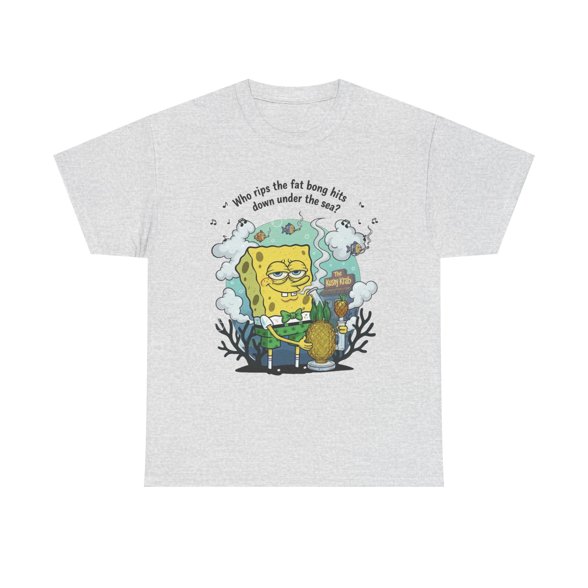 Nostalgic Cartoon Underwater Stoner Pineapple Tee, 420 Humor, Gift for Stoners