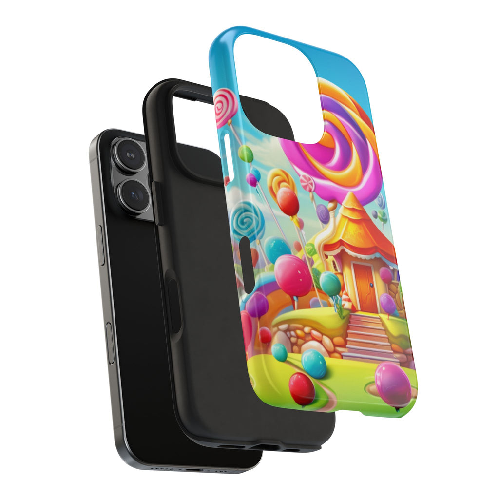 Colorful Candyland Phone Case- Tough Protective Cover, Fun Gift, Unique Accessory for Kids, Teens, Phone Accessories, Birthday Gift