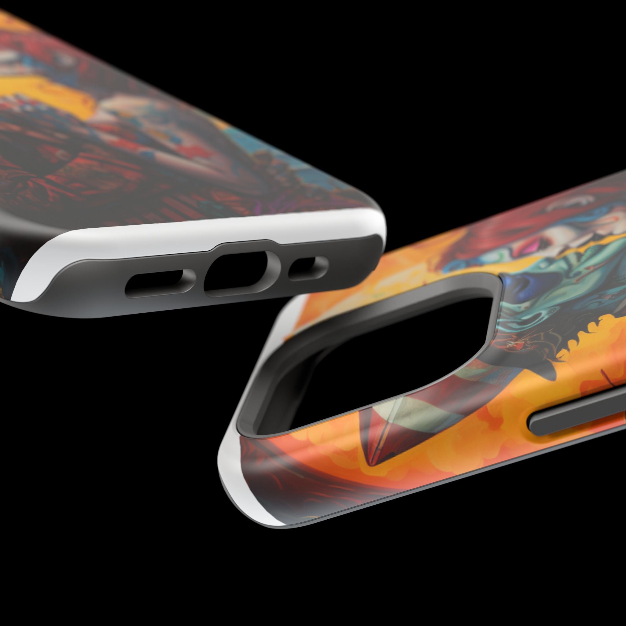 Magnetic Phone Cases - Spooky Lovers Art, Halloween Gifts, Unique Phone Covers, Artistic Phone Accessories, Colorful iPhone Cases
