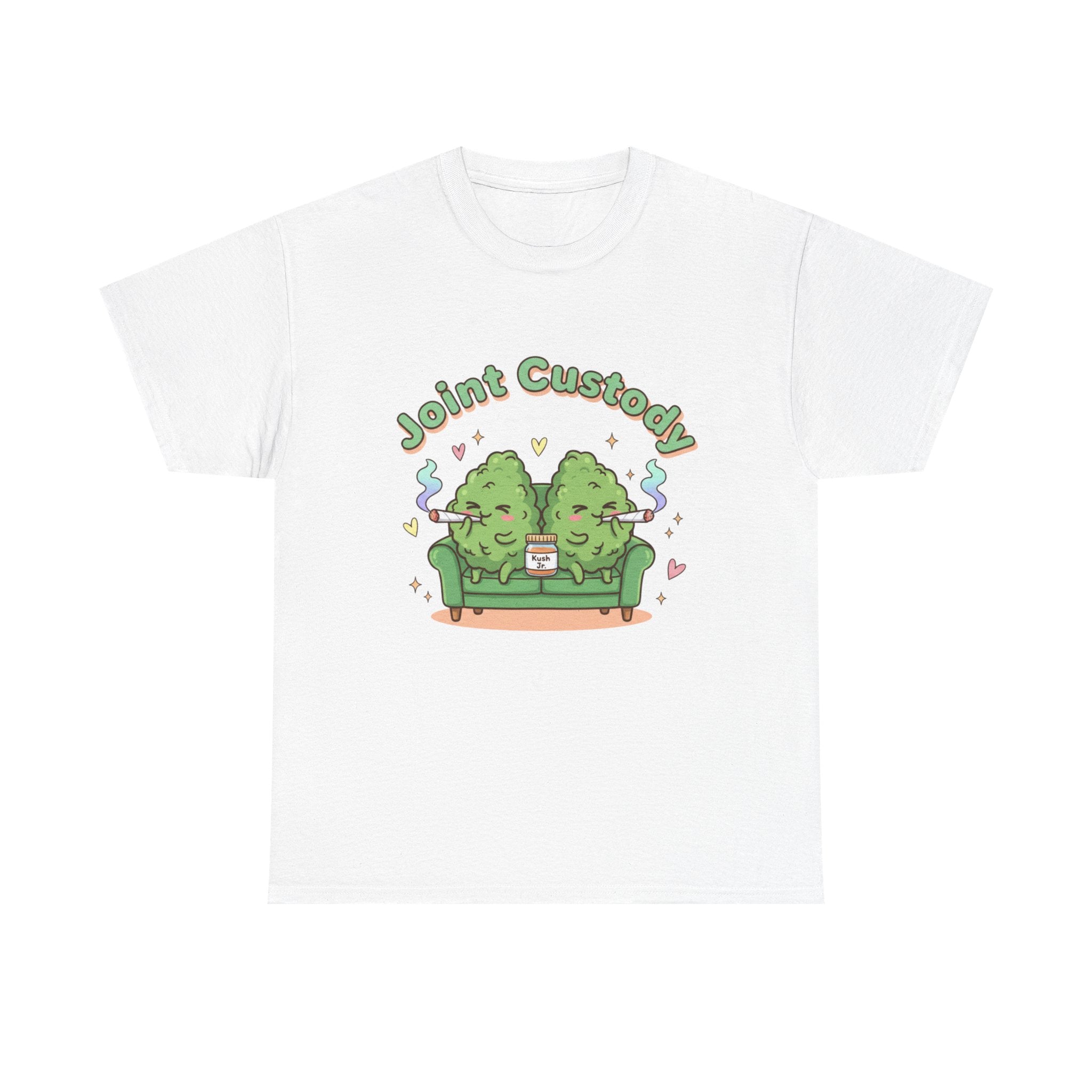 Joint Custody Unisex Heavy Cotton Tee | Funny Stoner Family Shirt