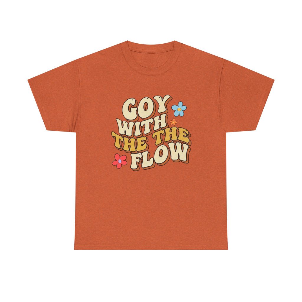 Goy With The Flow--Retro Flower Graphic Tee