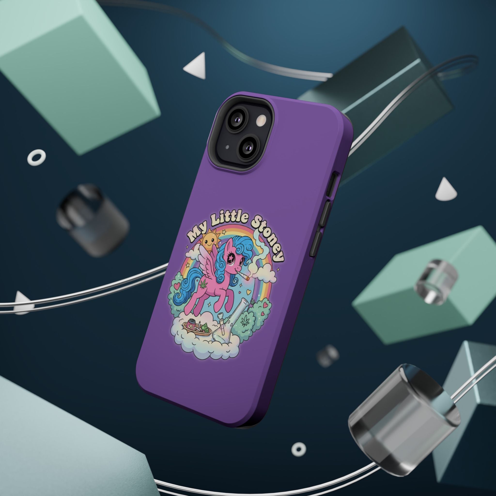 My Little Stoney Phone Case — Cute Rainbow Pony Magnetic Impact-Resistant Case for iPhone and Android