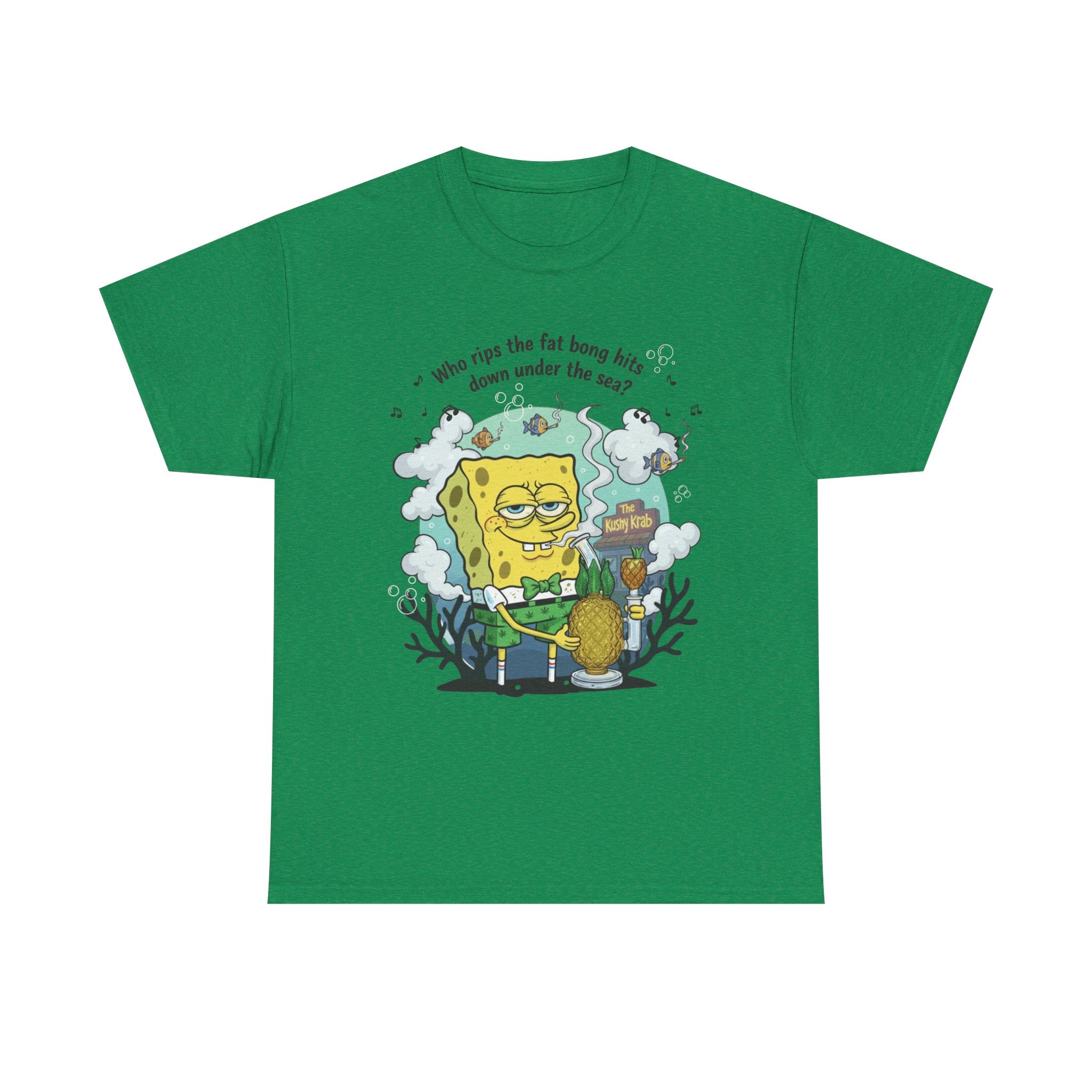 Nostalgic Cartoon Underwater Stoner Pineapple Tee, 420 Humor, Gift for Stoners
