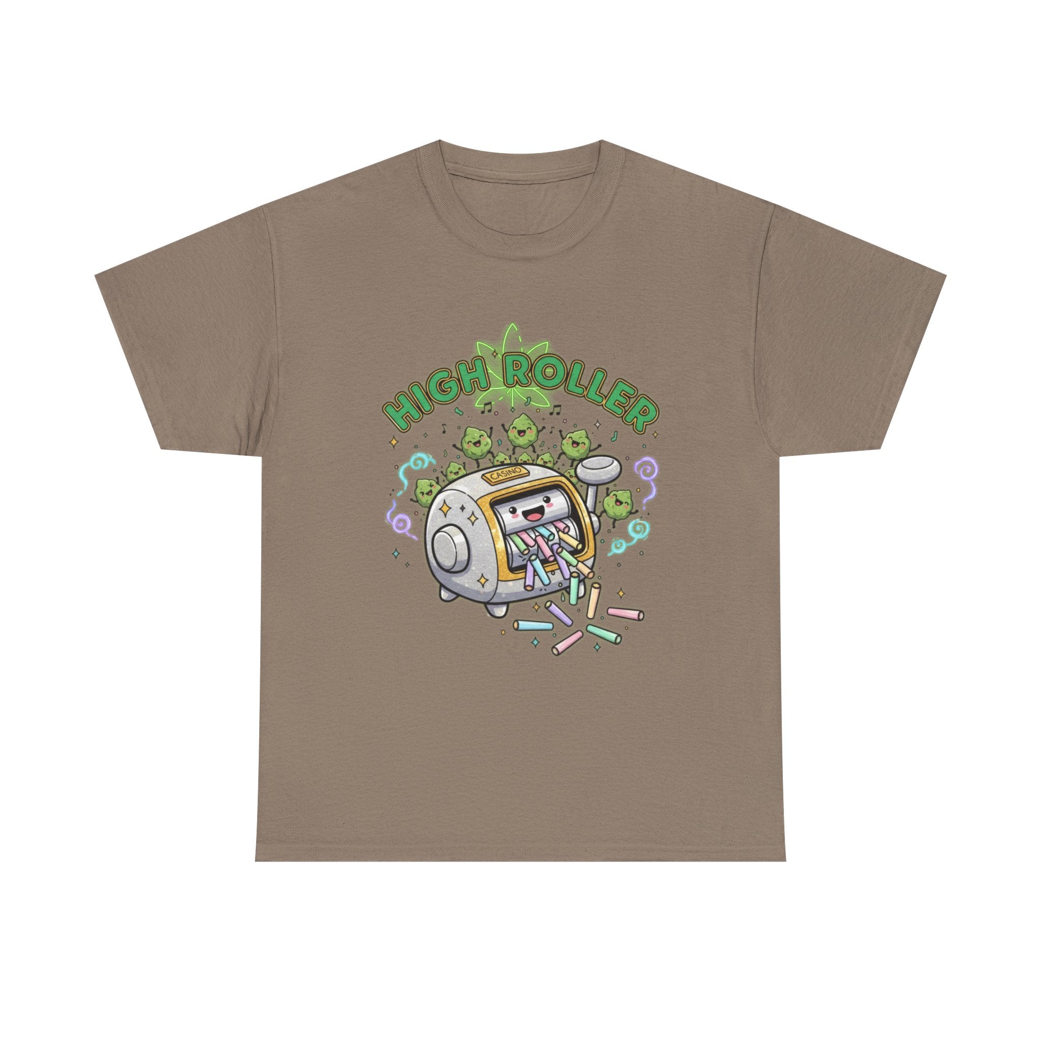 High Roller Stoner Casino Tee | Funny Gambling Humor Shirt