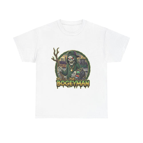 Bogeyman Disc Golf Tee. Unisex Heavy Cotton Tee, Horror T-Shirt, Halloween Costume, Spooky Gift, Graphic Tee for Ghost Lovers, Frolph