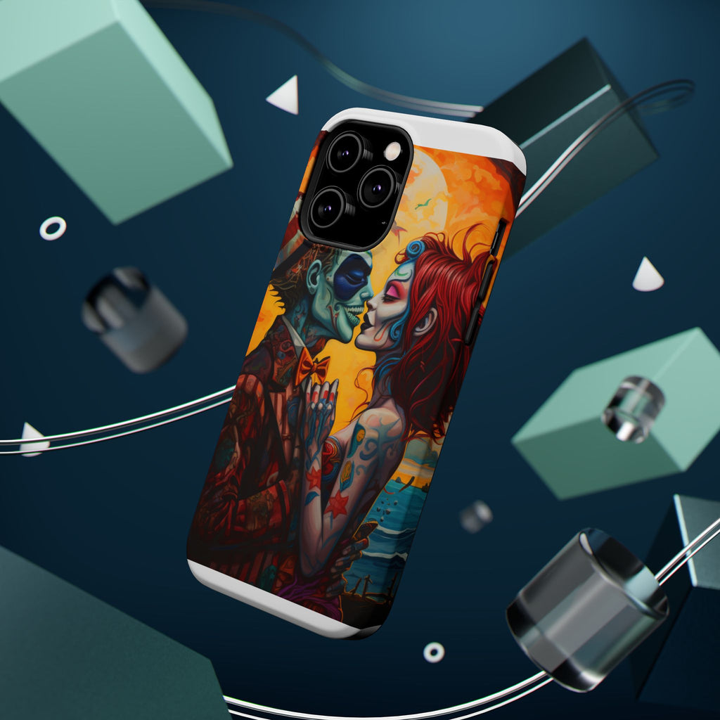 Magnetic Phone Cases - Spooky Lovers Art, Halloween Gifts, Unique Phone Covers, Artistic Phone Accessories, Colorful iPhone Cases