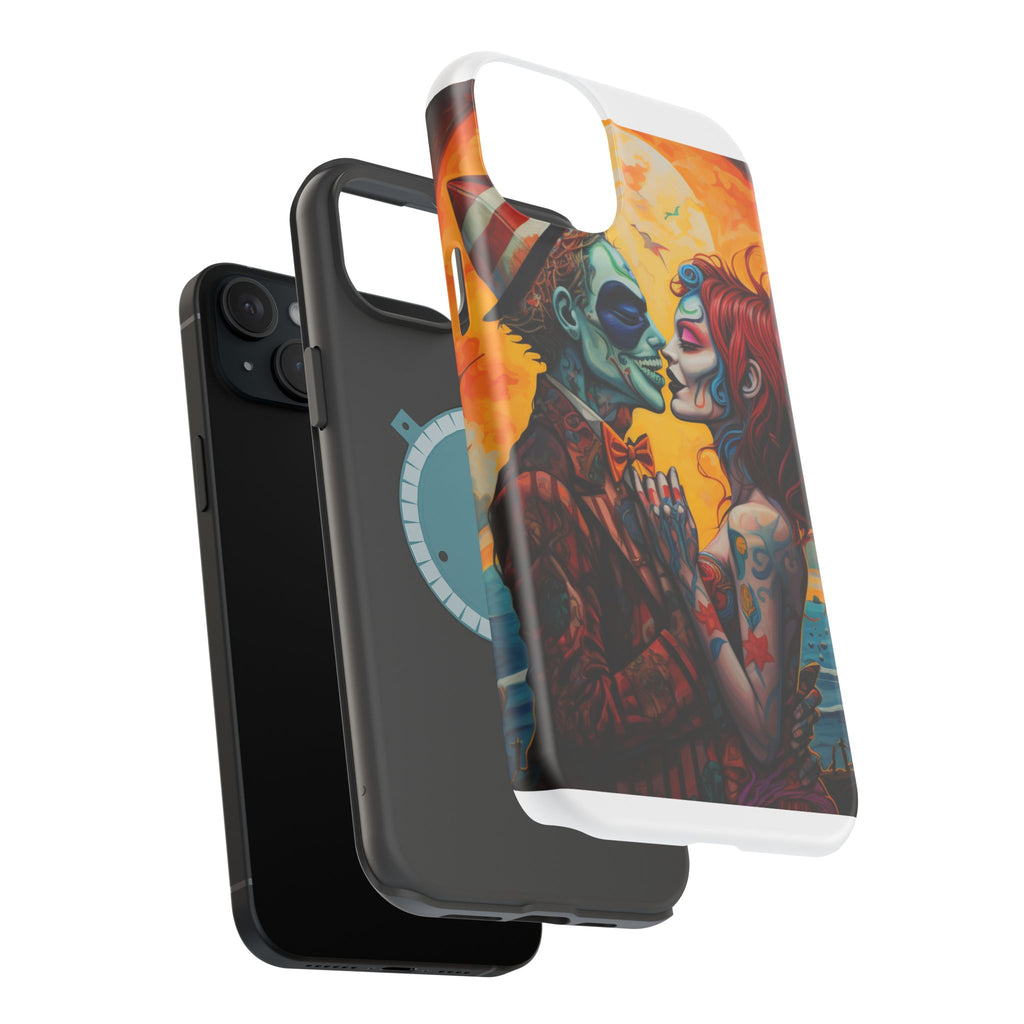 Magnetic Phone Cases - Spooky Lovers Art, Halloween Gifts, Unique Phone Covers, Artistic Phone Accessories, Colorful iPhone Cases