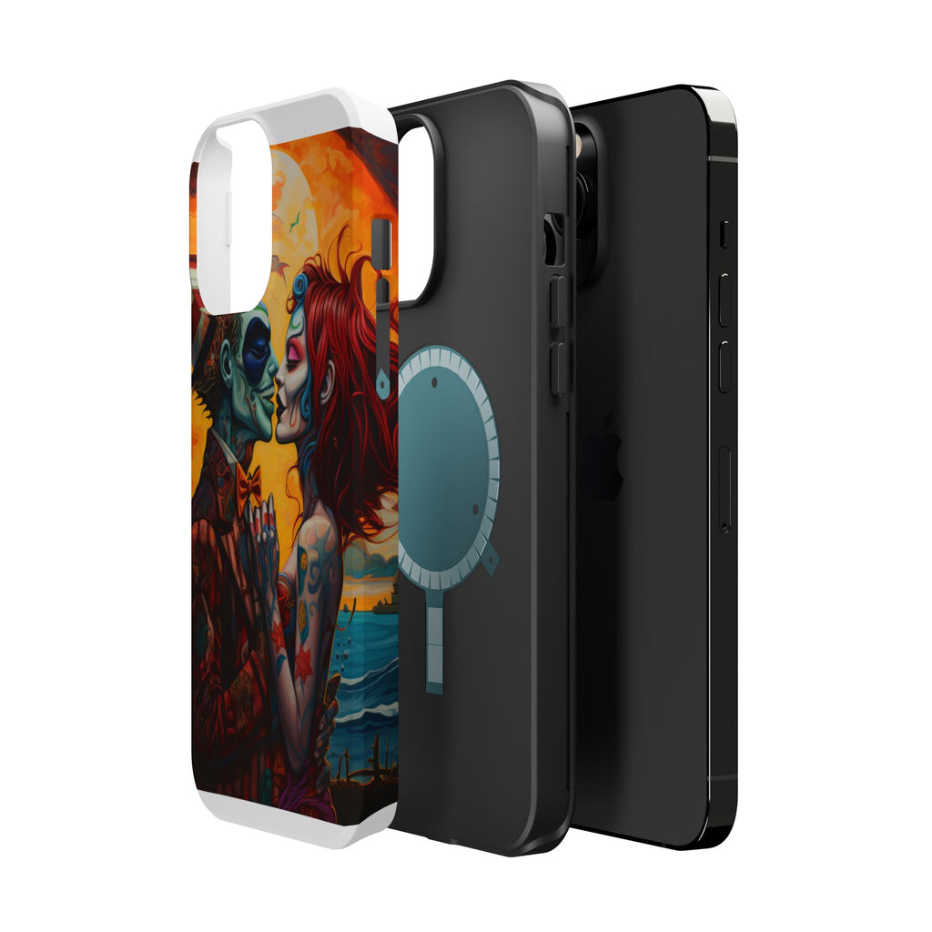 Magnetic Phone Cases - Spooky Lovers Art, Halloween Gifts, Unique Phone Covers, Artistic Phone Accessories, Colorful iPhone Cases
