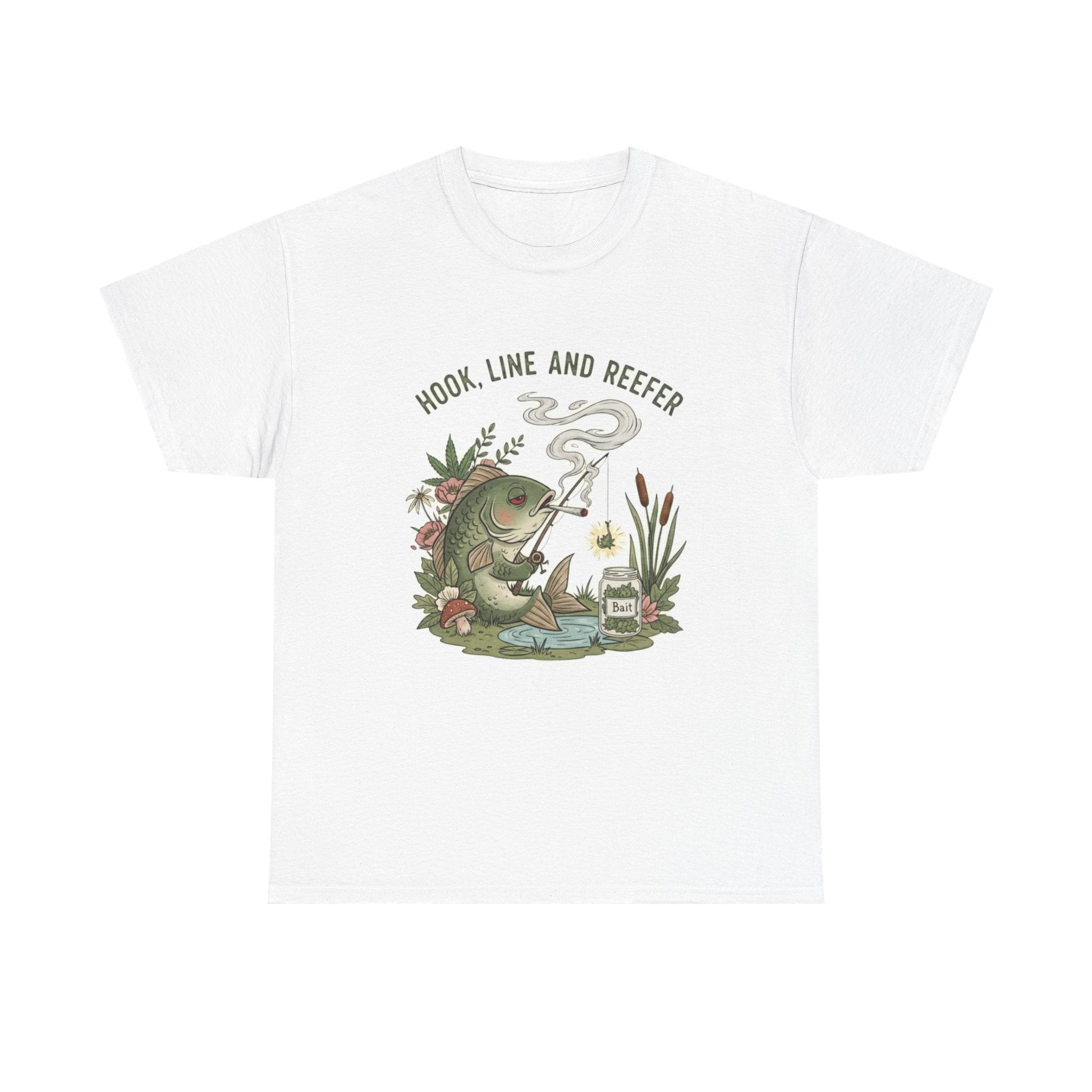 Hook, Line and Reefer Stoner Fishing Tee