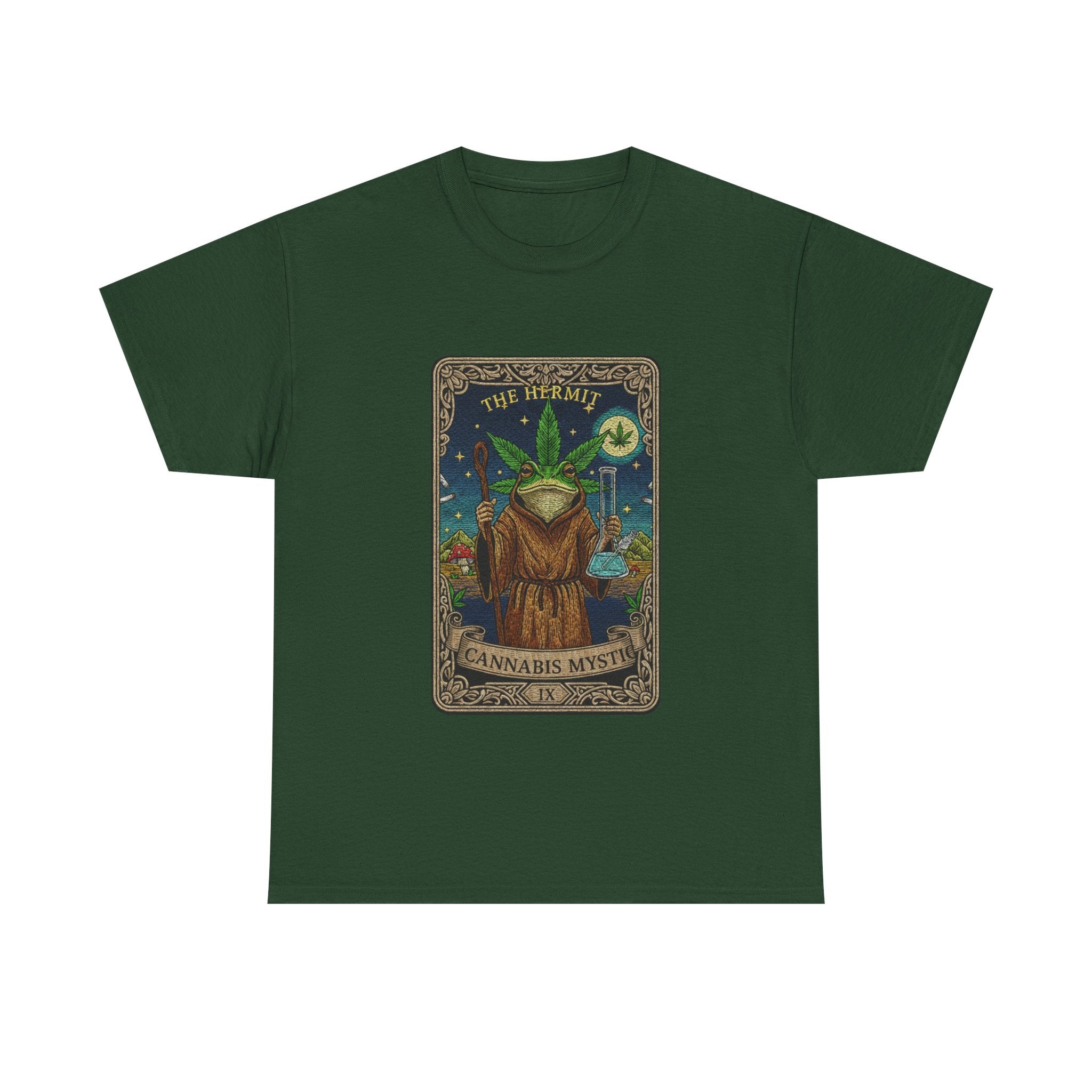 420 Mystic Hermit Tarot Tee | Psychedelic Plant Art