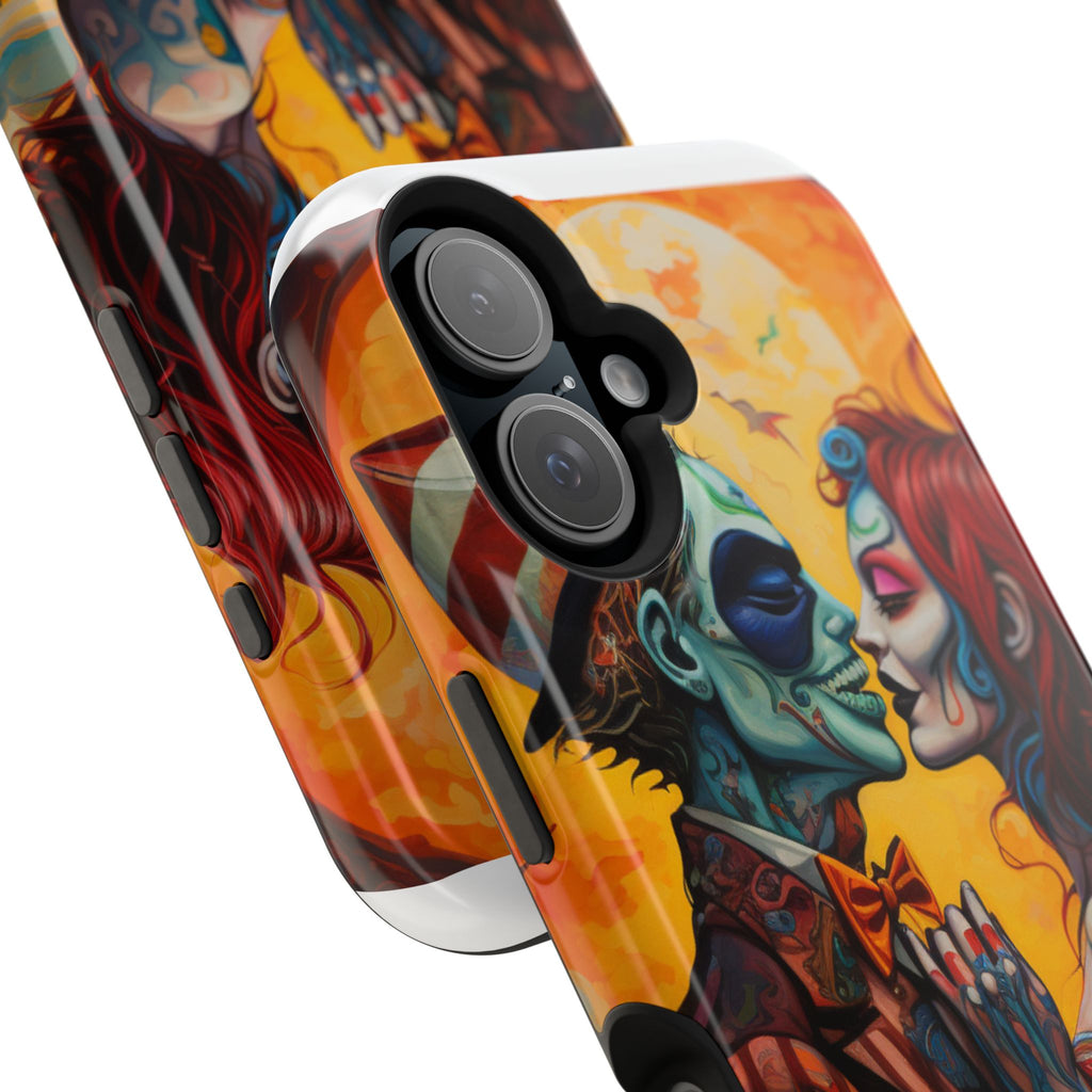 Magnetic Phone Cases - Spooky Lovers Art, Halloween Gifts, Unique Phone Covers, Artistic Phone Accessories, Colorful iPhone Cases