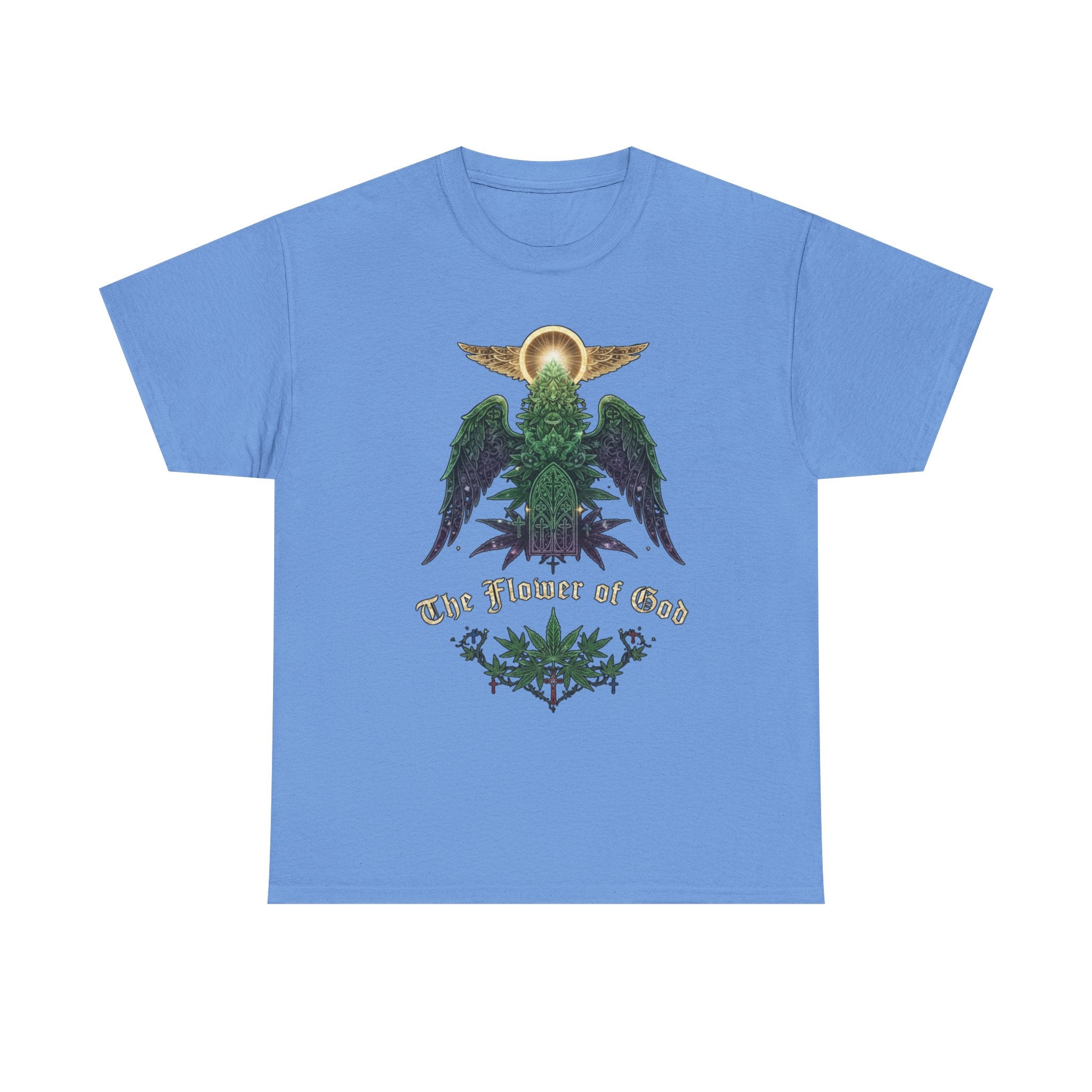 Flower of God- Angel T-Shirt | Retro Botanical Stoner Religious Tee
