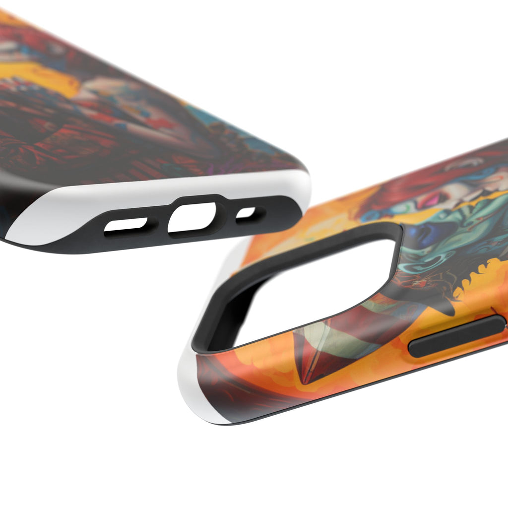 Magnetic Phone Cases - Spooky Lovers Art, Halloween Gifts, Unique Phone Covers, Artistic Phone Accessories, Colorful iPhone Cases