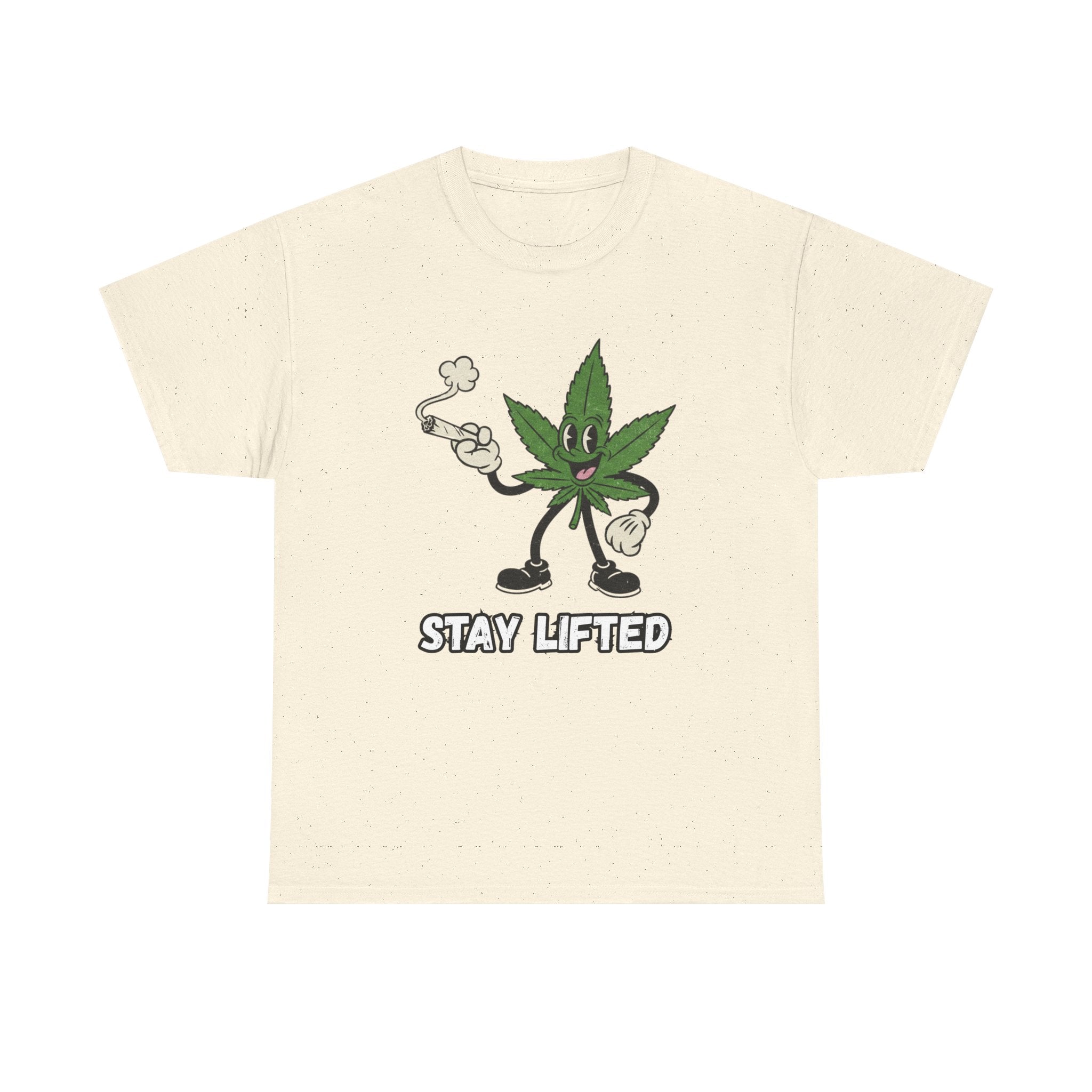 Stay Lifted Herb Leaf Tee | Funny 420 Graphic Shirt
