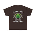 A Toke a Day Keeps the Epstein's Away T-Shirt | Herb Leaf Graphic Tee