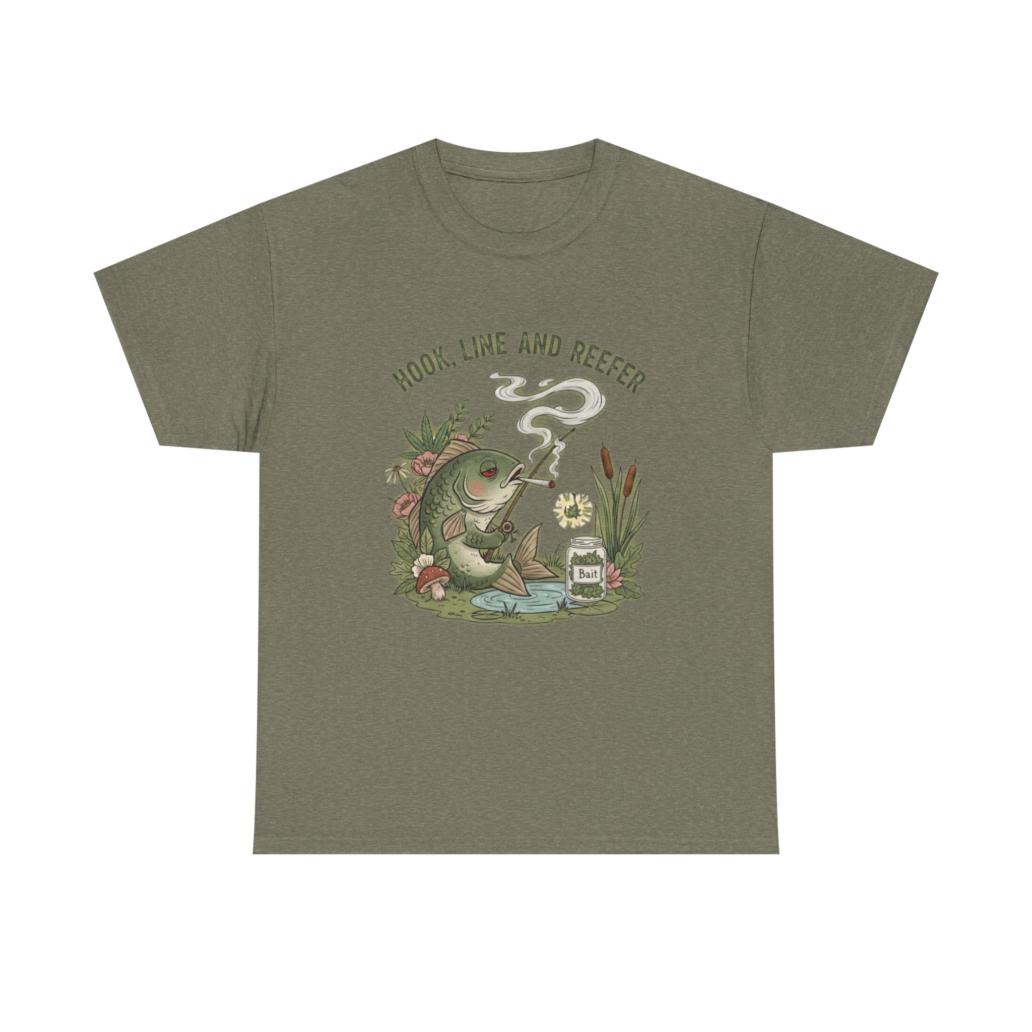 Hook, Line and Reefer Stoner Fishing Tee