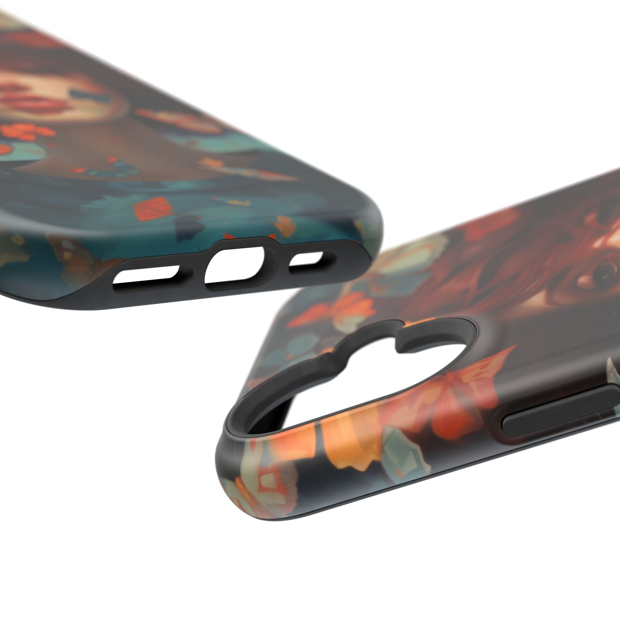 Artistic Butterfly Portrait Phone Case for iPhone & Android — Magnetic Impact-Resistant