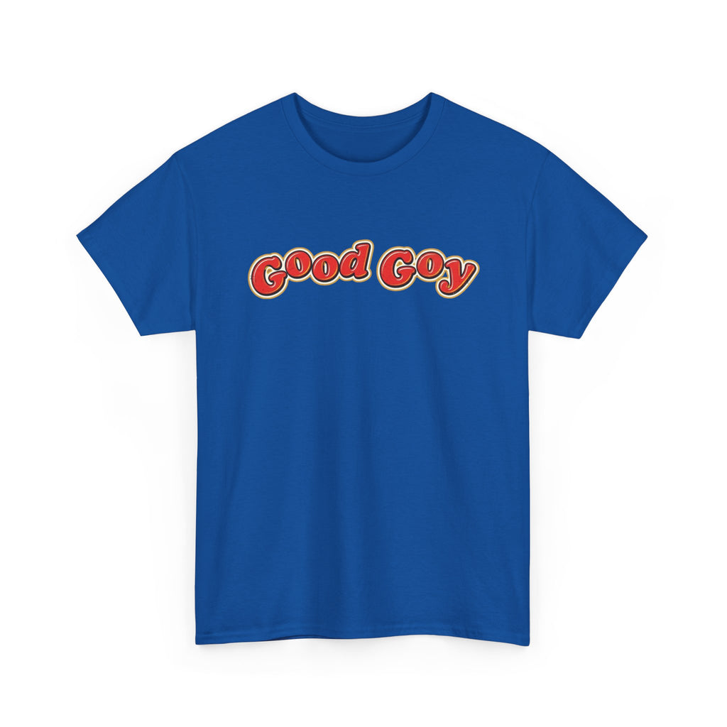 Good Goy Retro Bubble Letter T-Shirt | Nostalgic Parody Design