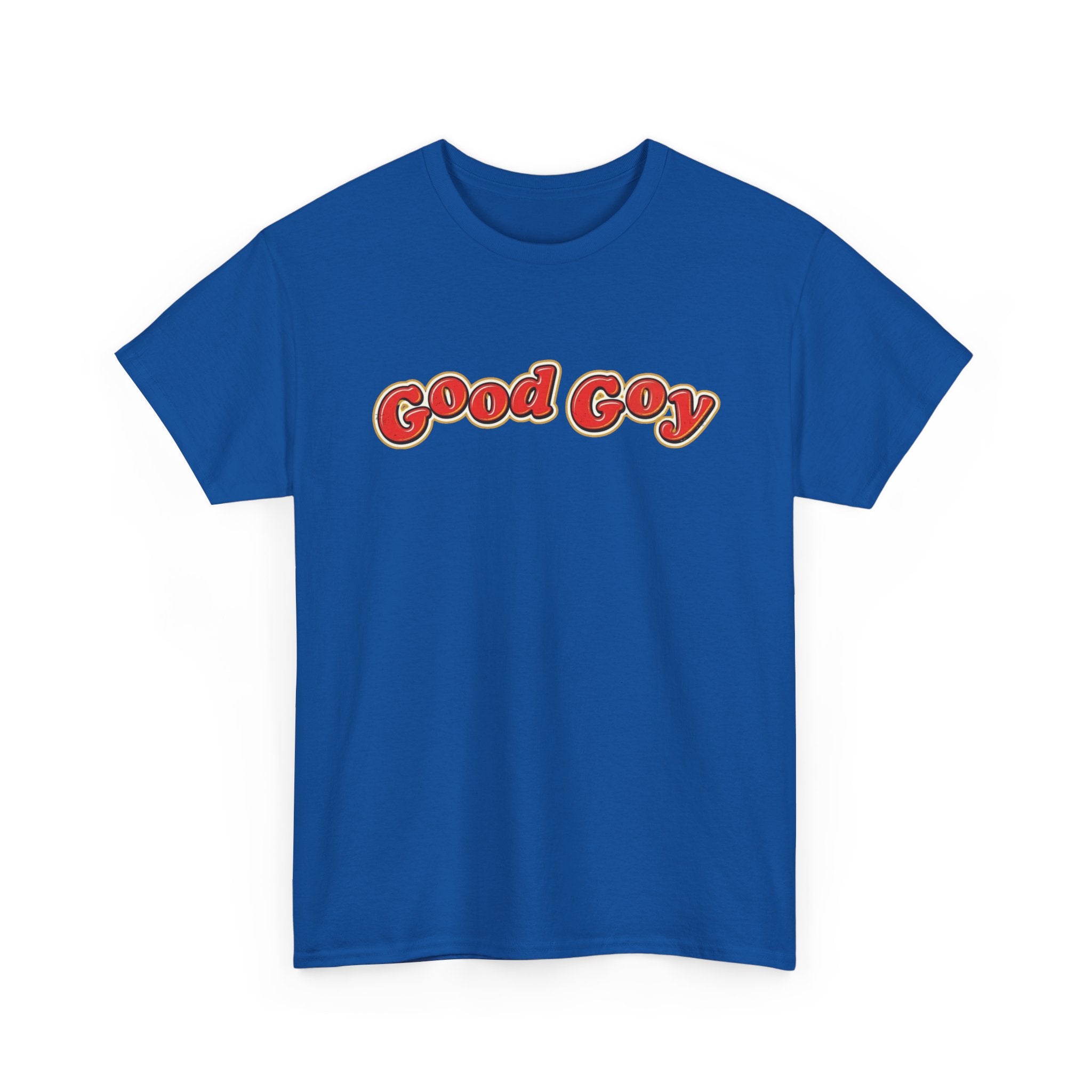 Good Goy Retro Bubble Letter T-Shirt | Nostalgic Parody Design