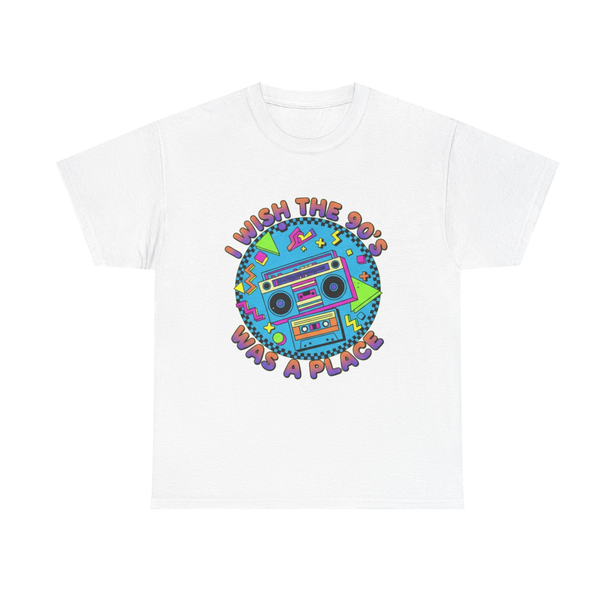 I Wish The 90s Was a Place Retro Boombox T-Shirt