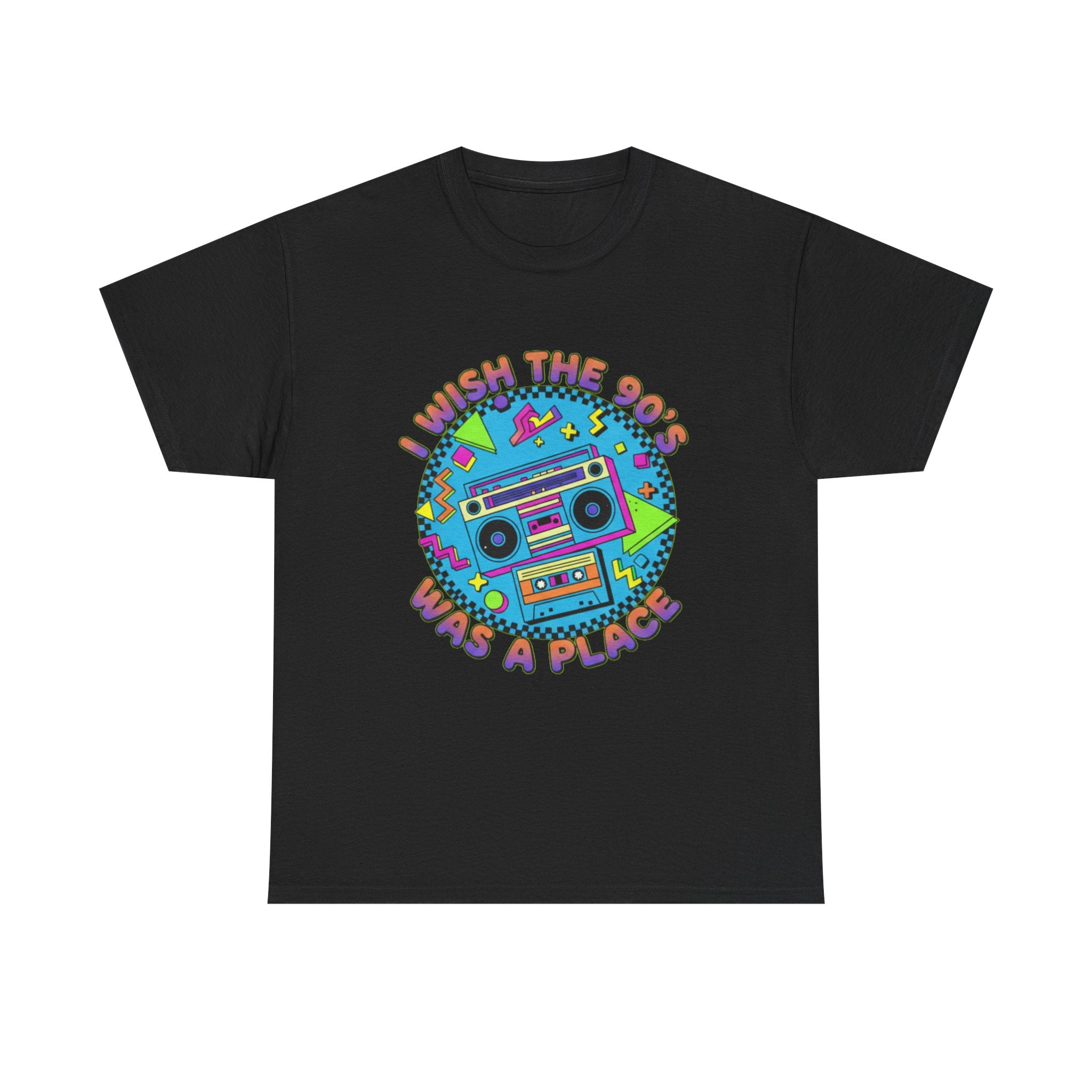 I Wish The 90s Was a Place Retro Boombox T-Shirt