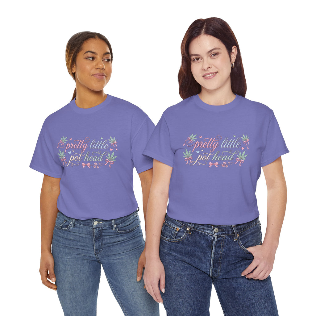 Pretty Little Pot Head Floral Script Tee