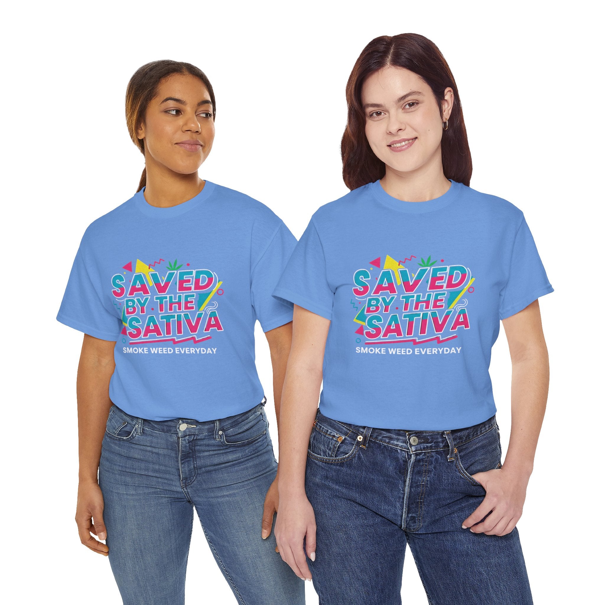 Saved by the Sativa Retro 90s Graphic Tee