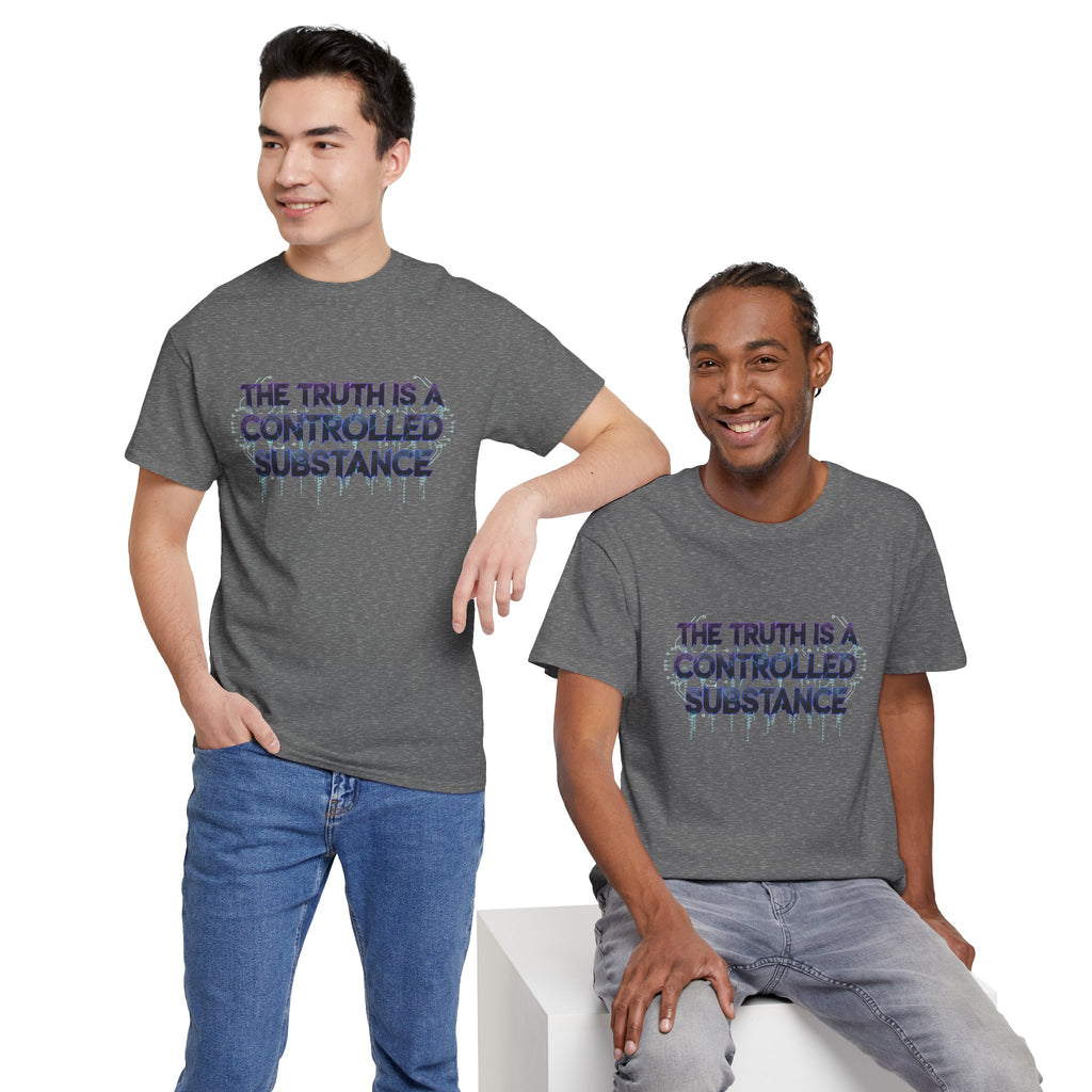 The Truth Is A Controlled Substance T Shirt Matrix Style Truth Seeker Conspiracy Tee