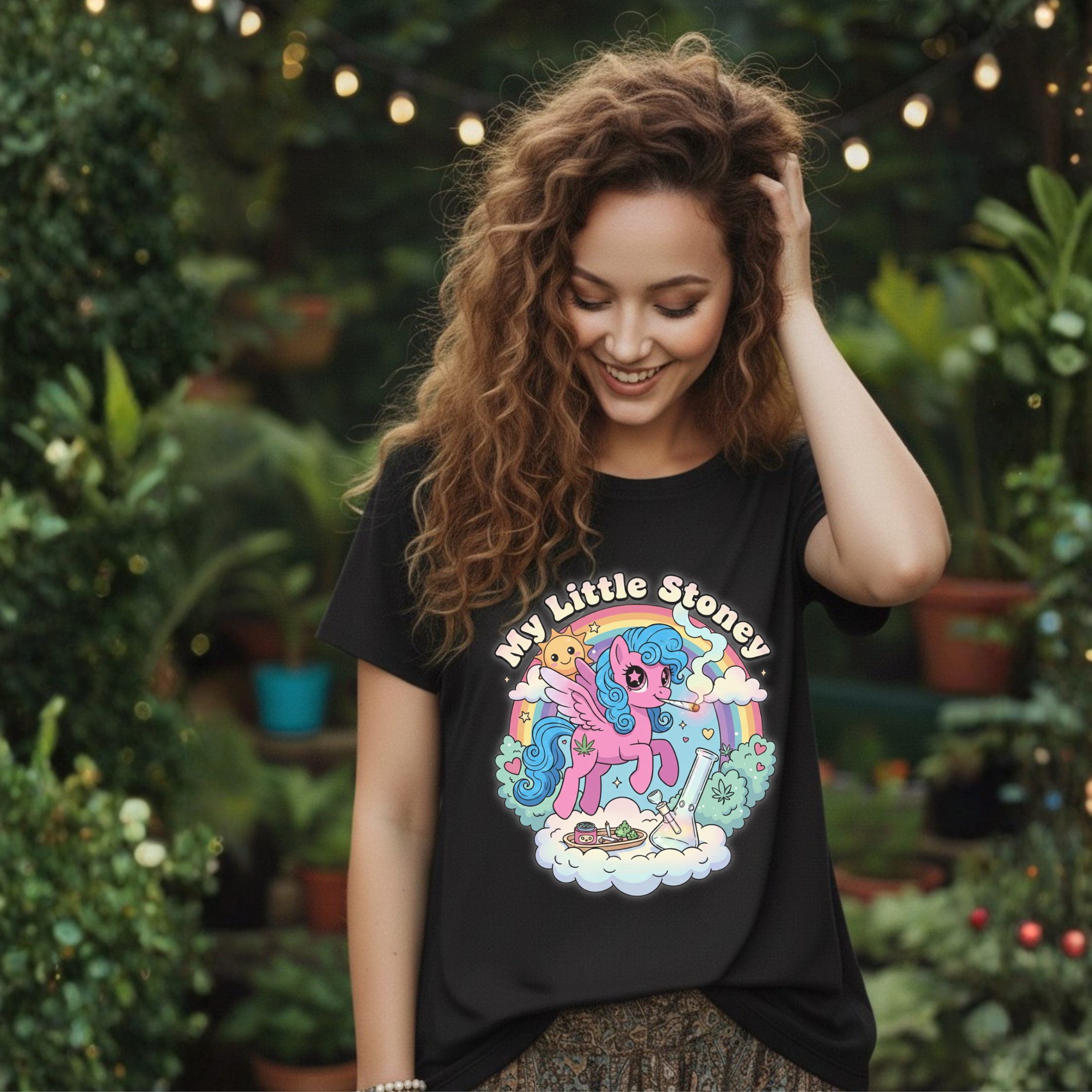Stony Pony Parody Shirt | 80s Retro Cartoon Stoner Tee