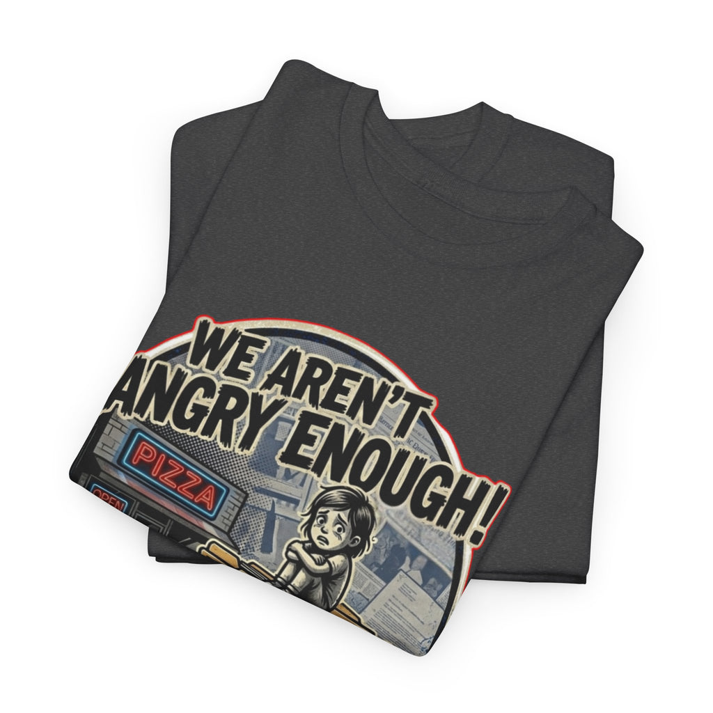 Protest Pizza Box Conspiracy Save the Children T-Shirt | Vintage Riot Art