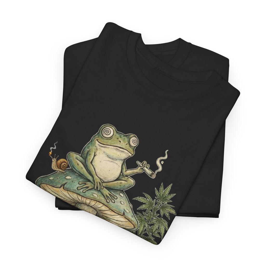Too Much Herbal I'm Going Nonverbal T-shirt | Frog Mushroom Plant Design