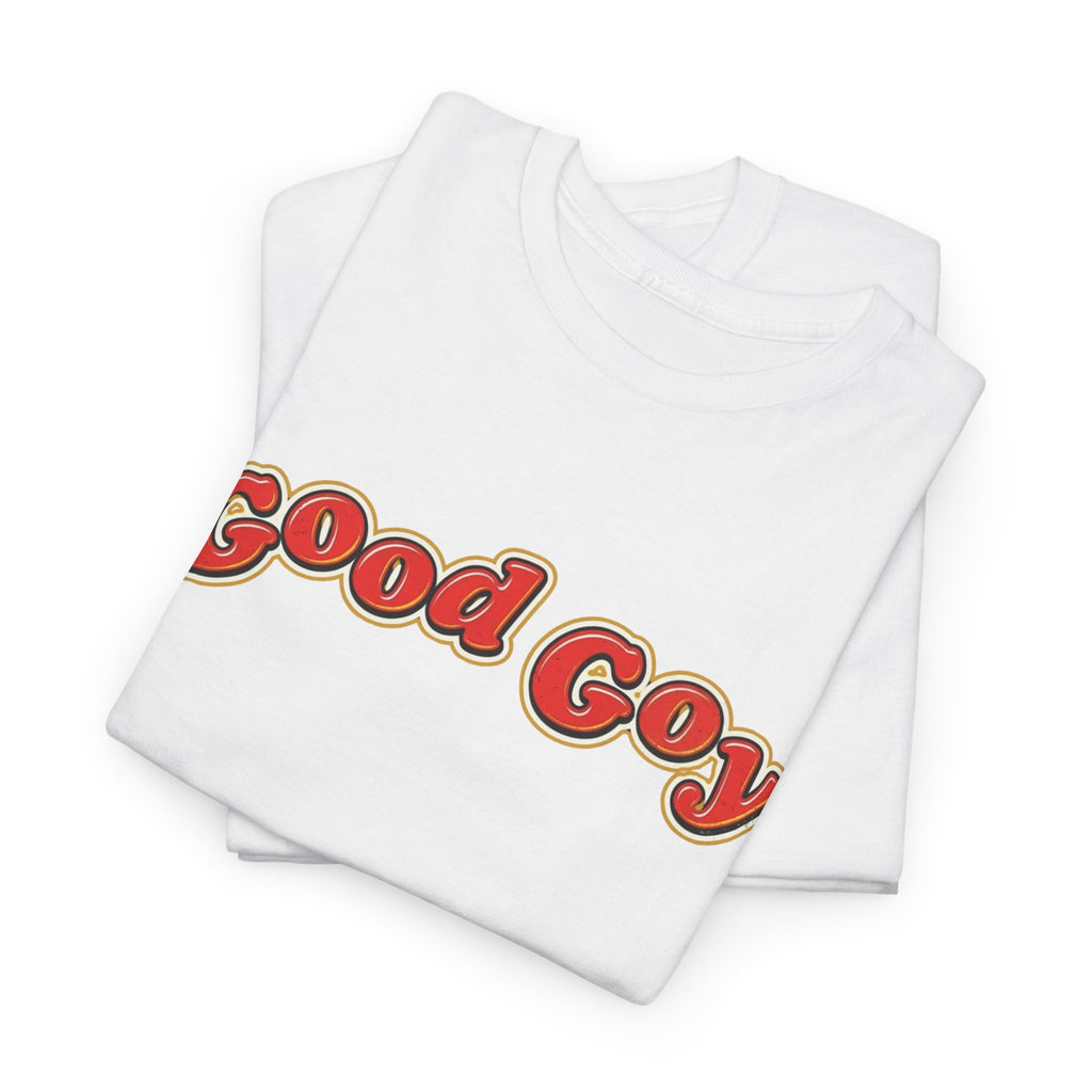 Good Goy Retro Bubble Letter T-Shirt | Nostalgic Parody Design
