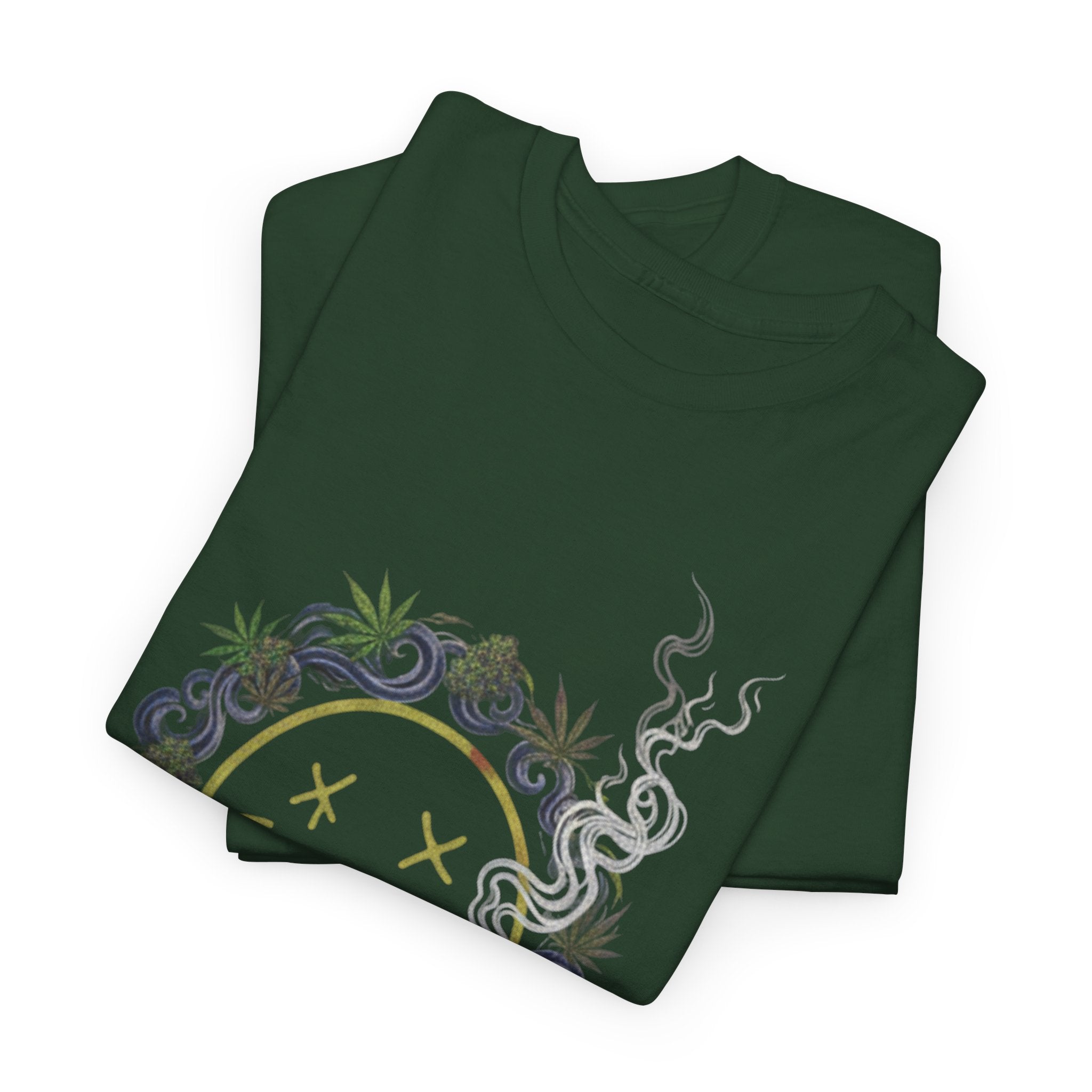 Retro Grunge Smiley 420 Tee | Stoner Humor T-Shirt