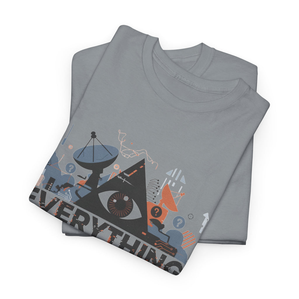 Everything Is a Psyop T-Shirt | Conspiracy Eye Graphic Tee, Abstract Collage