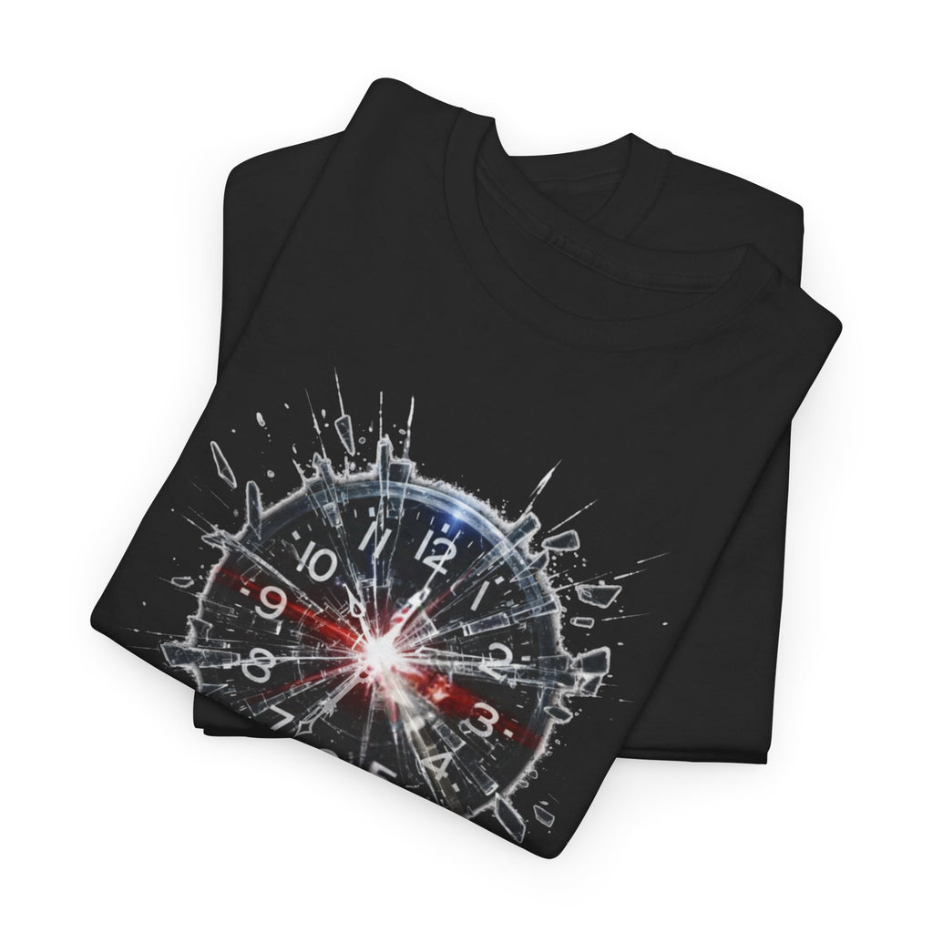 Its Goy Time clock graphic Tee | distressed splash design, humor tee