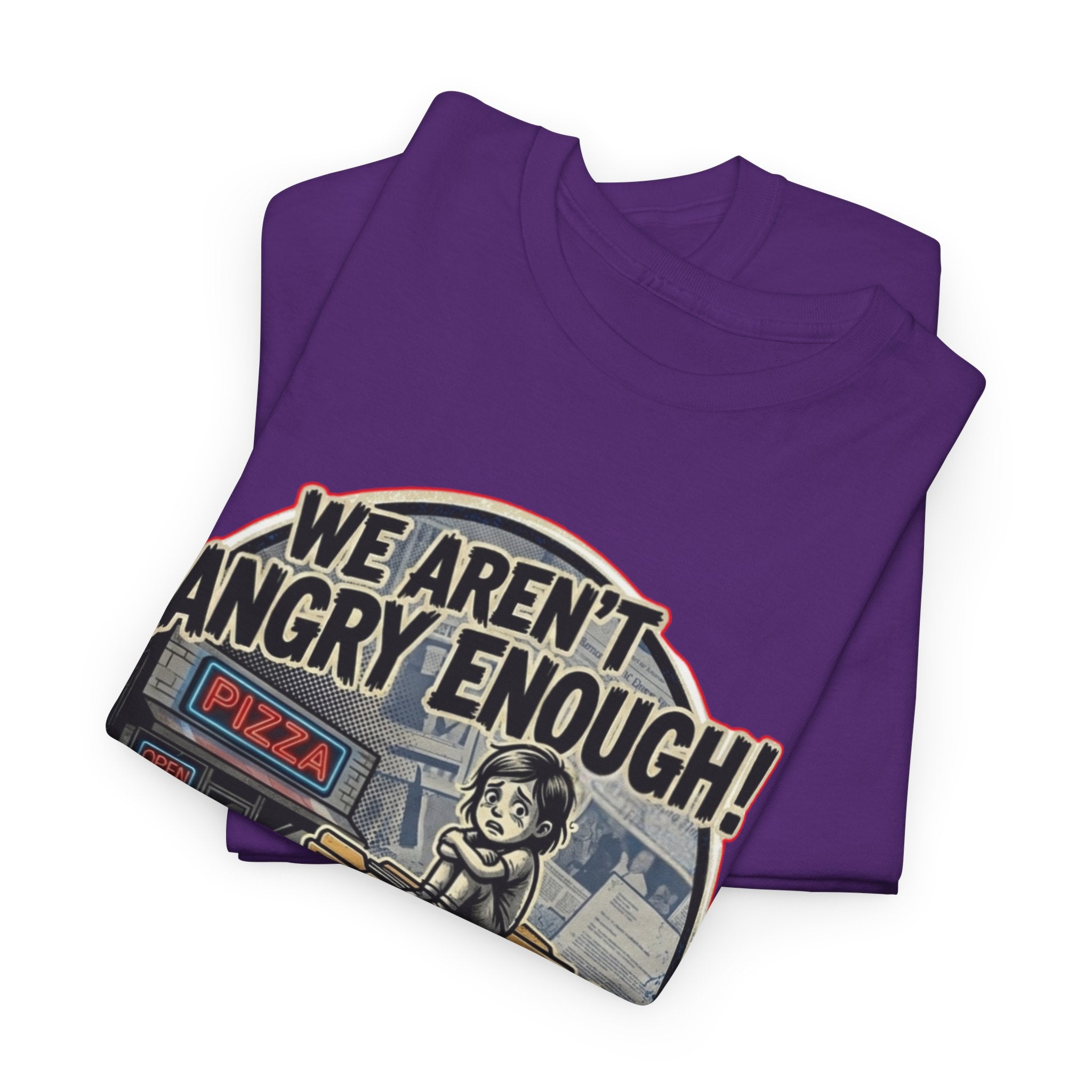 Protest Pizza Box Conspiracy Save the Children T-Shirt | Vintage Riot Art