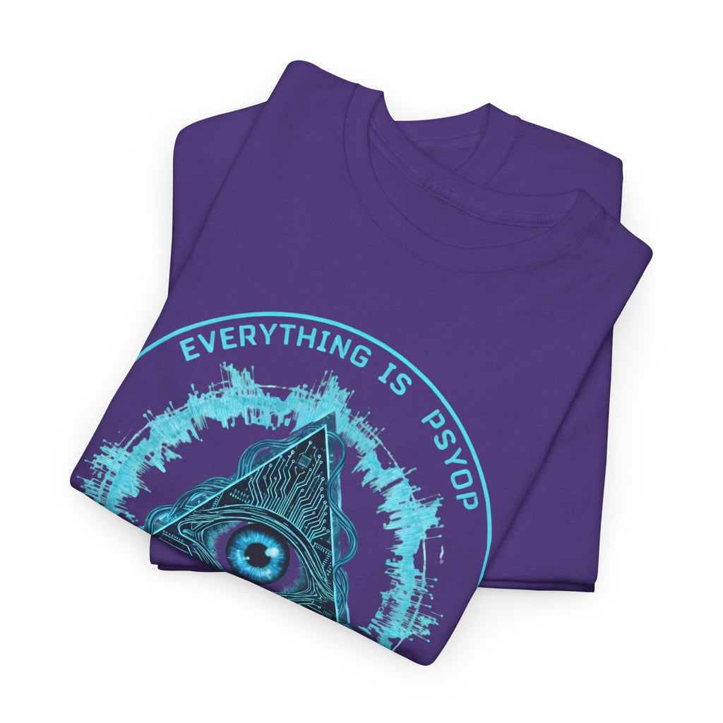 Everything Is A PsyOp T Shirt Conspiracy All Seeing Eye Pyramid Question Everything Tee