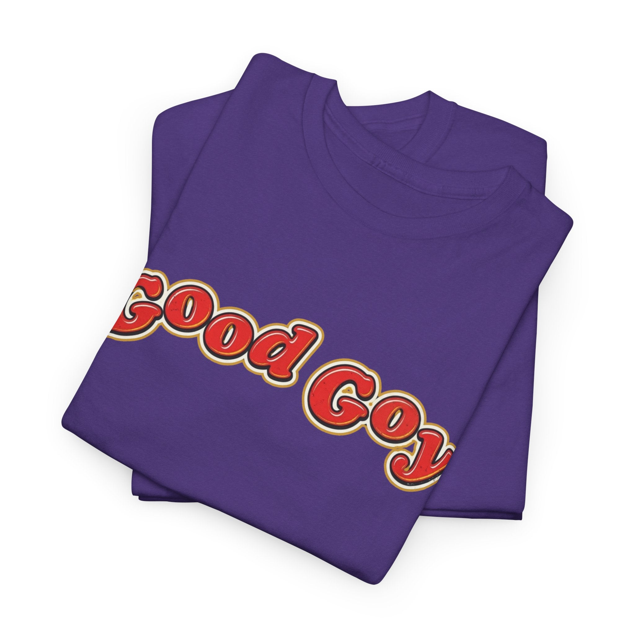 Good Goy Retro Bubble Letter T-Shirt | Nostalgic Parody Design