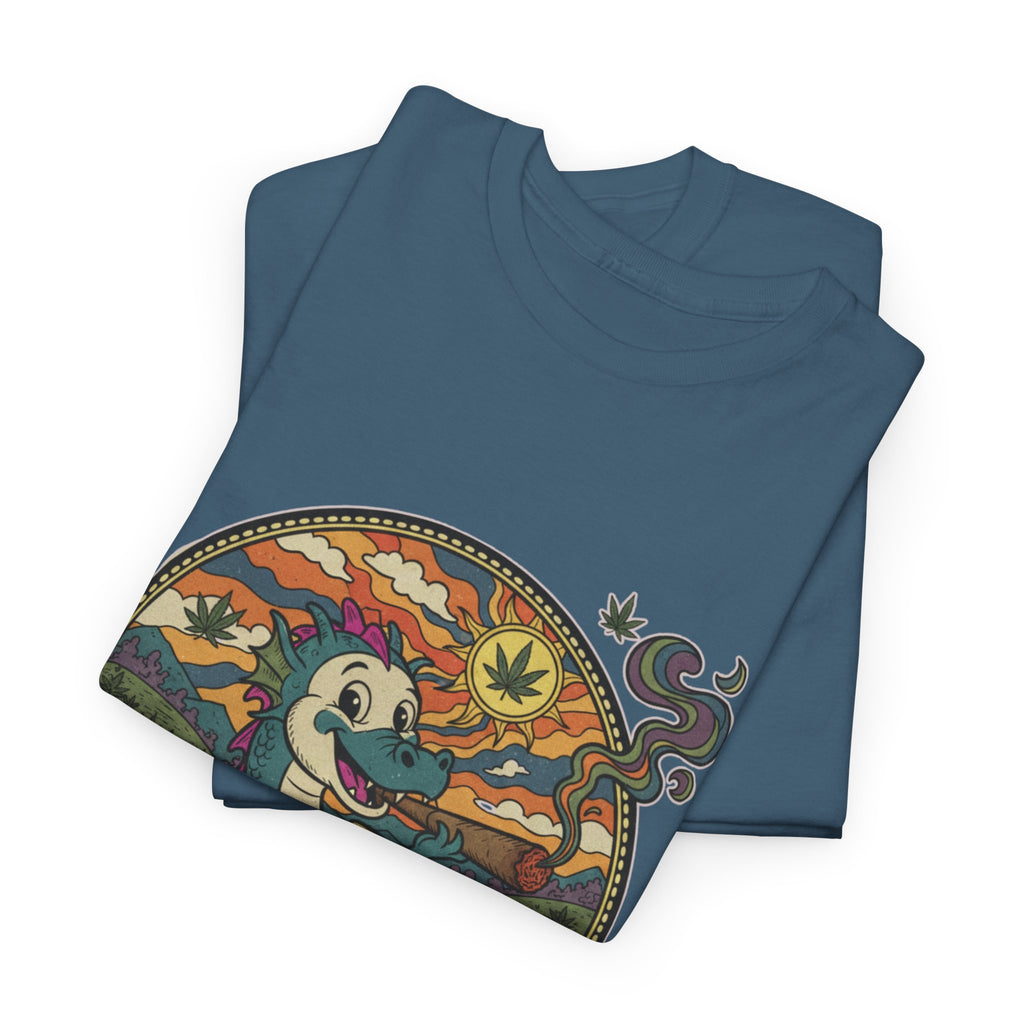 Puff the Chronic Dragon Tee | Retro Dragon Smoking 420 Design