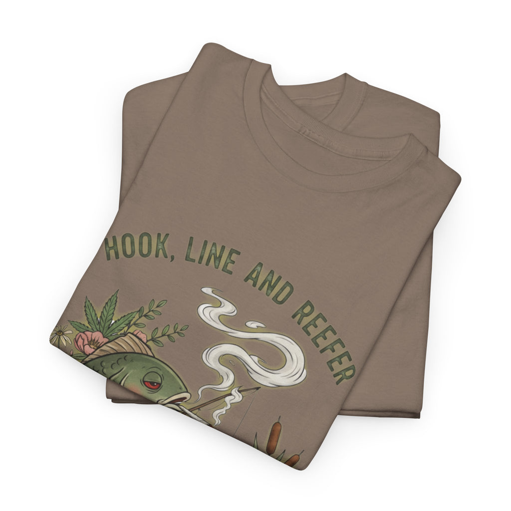 Hook, Line and Reefer Stoner Fishing Tee
