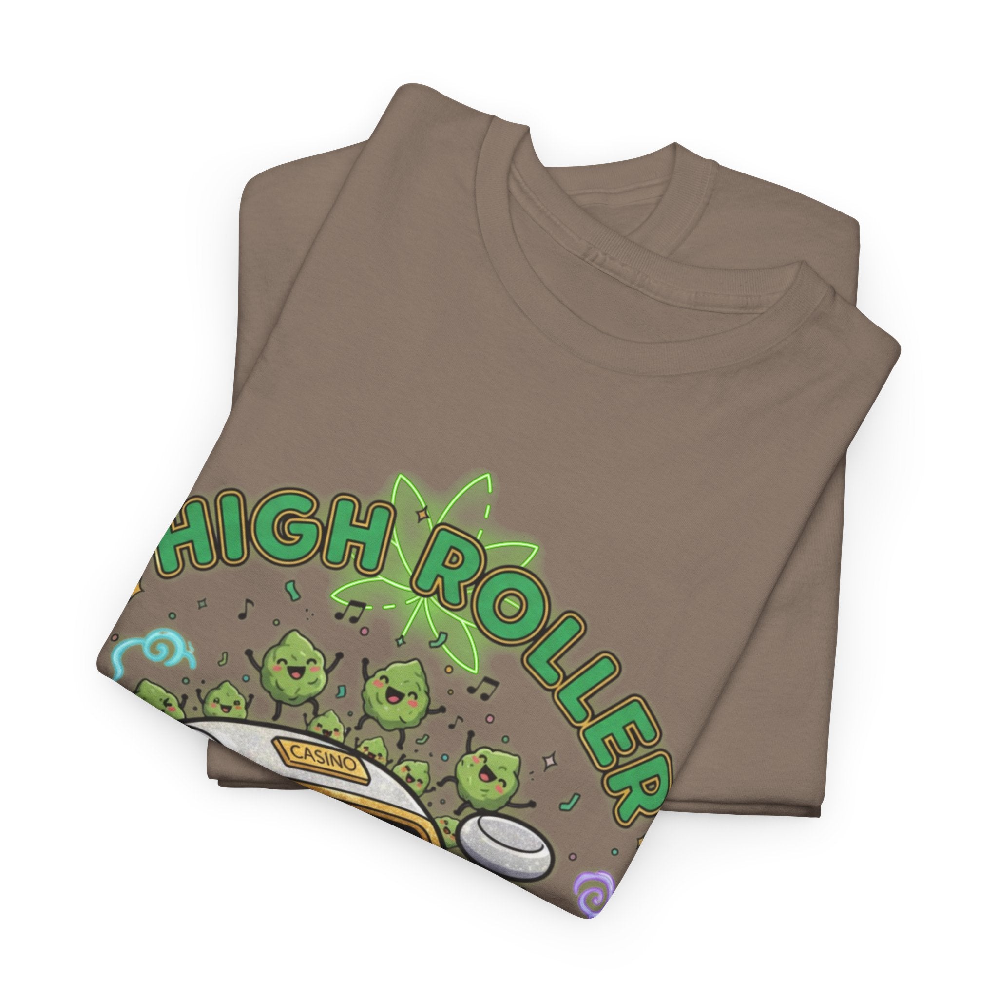 High Roller Stoner Casino Tee | Funny Gambling Humor Shirt